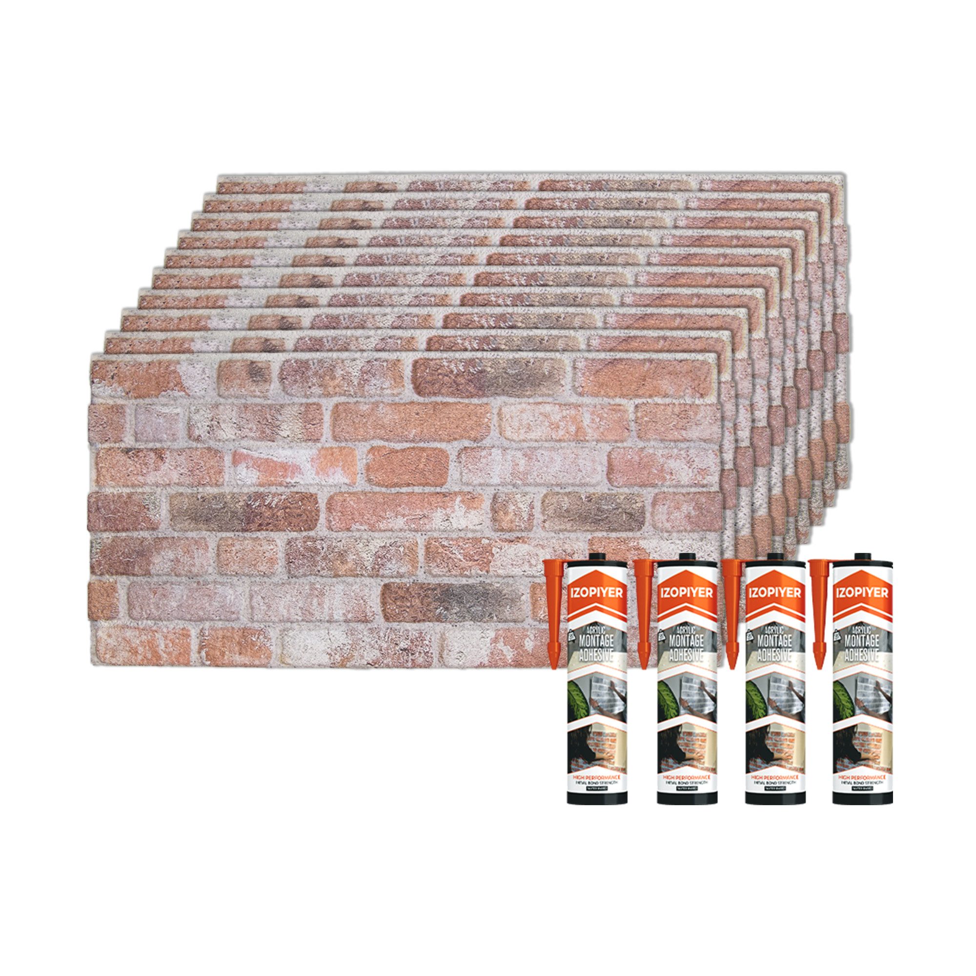 IZODEKOR 3D Wandpaneel IZODEKOR Wandverkleidung Steinoptik Styropor 3D Wand günstig online kaufen