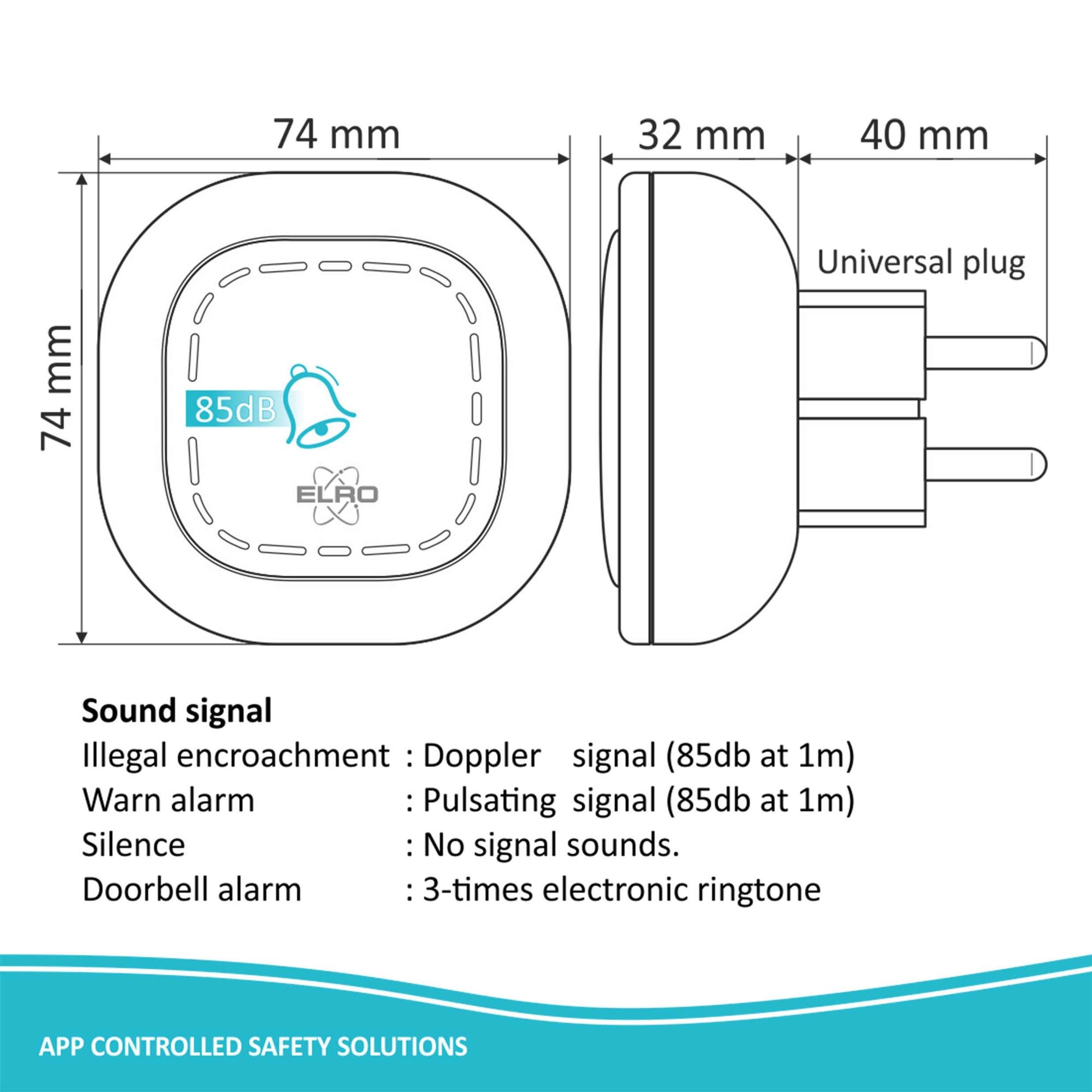 Connector, x LED-Beleuchtung ELRO Schalter SF400P ELRO mit Zwischenstecker), 1x stimmungsvoller MHz-Signal, (4-St., schaltbarer 3 Elro Connects K1 Anschluss 868 Fehlerfreies Connects