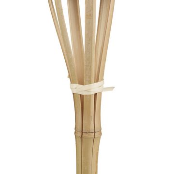 relaxdays Gartenfackel 10er Set Gartenfackeln Bambus