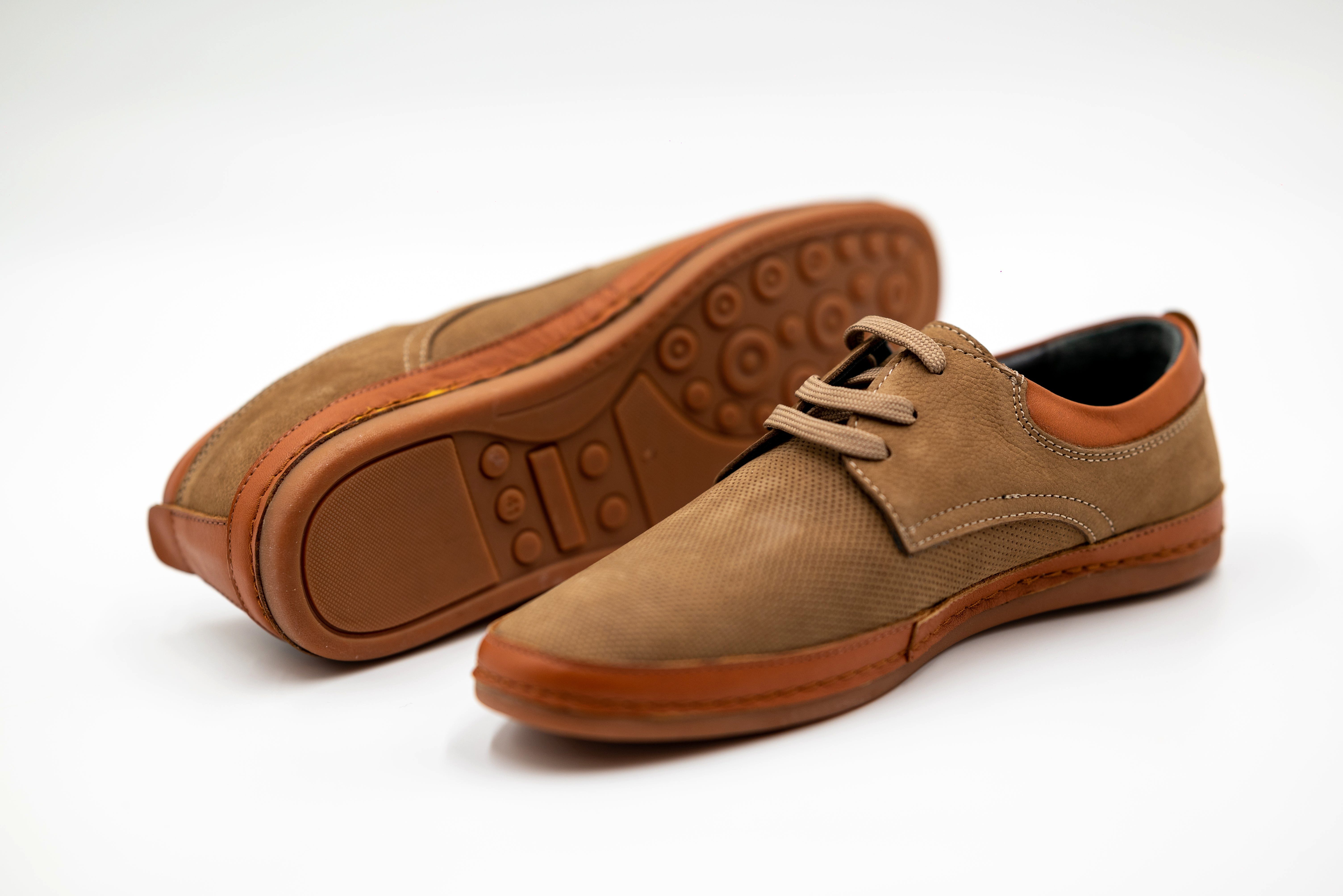 LaMarta Braune Leder Herren Schuhe für den Sommer, Businessschuhe Mokassin