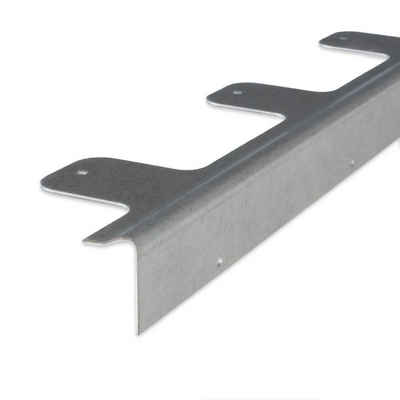 PROVISTON Winkelprofil Stahl verzinkt, 37 x 20 x 1000 mm, Reparaturwinkel für Holztreppen