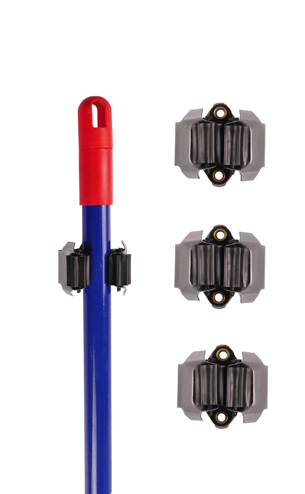 BURI Gartengerätehalter Gerätehalter 3er-Set Wandhalter für Gartengeräte Besenhalter