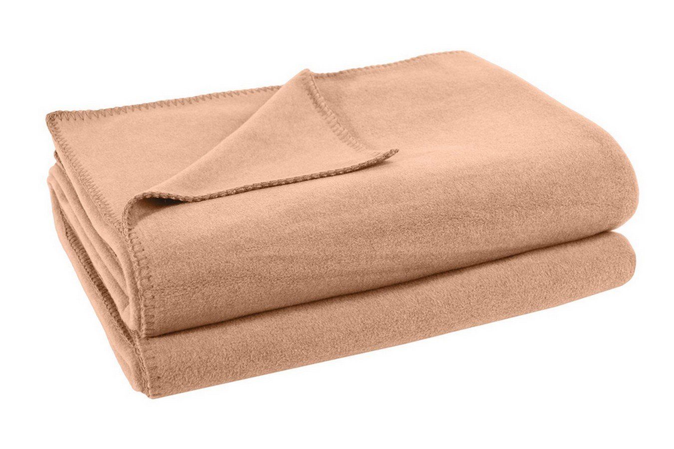 Wohndecke Soft-Fleece Decke 180 sand, x daslagerhaus living 220 cm