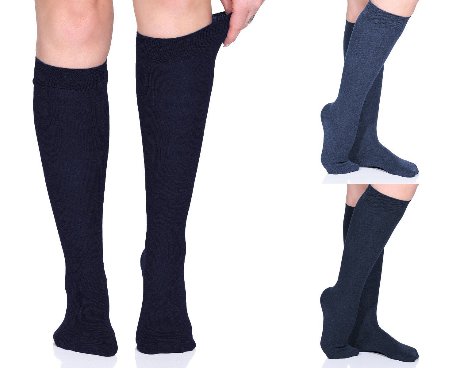 Venasoft Kniestrümpfe 3 Paar Damen Diabetiker Kniestrümpfe Komfortbund ohne günstig online kaufen