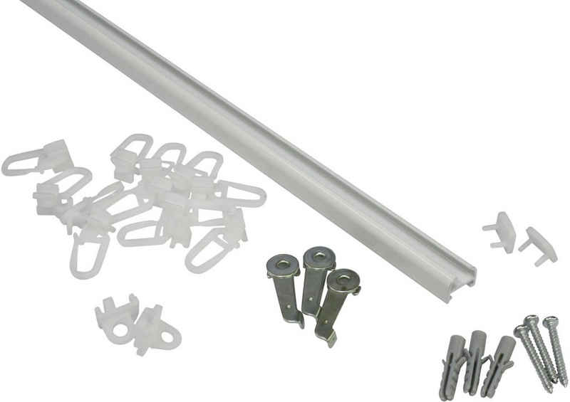 Gardinenschiene »Aluminiumschiene«, GARDINIA, Ø 13 mm, 1-läufig, kürzbar, 1-läufig