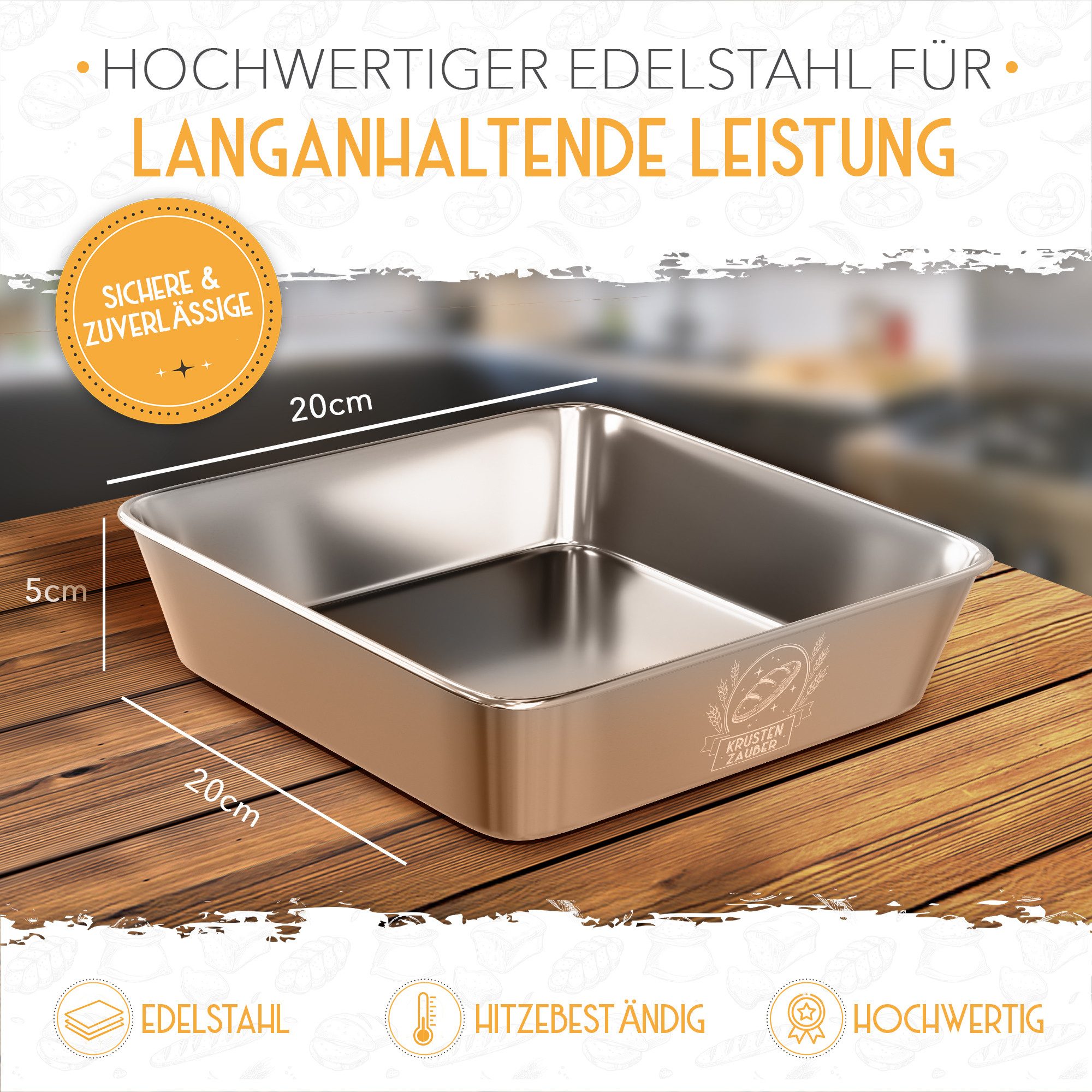 Krustenzauber Brotbackform KRUSTENZAUBER Gusseisen Topf zum Brotbacken & andere Brotbackformen – Bild 5 von 5