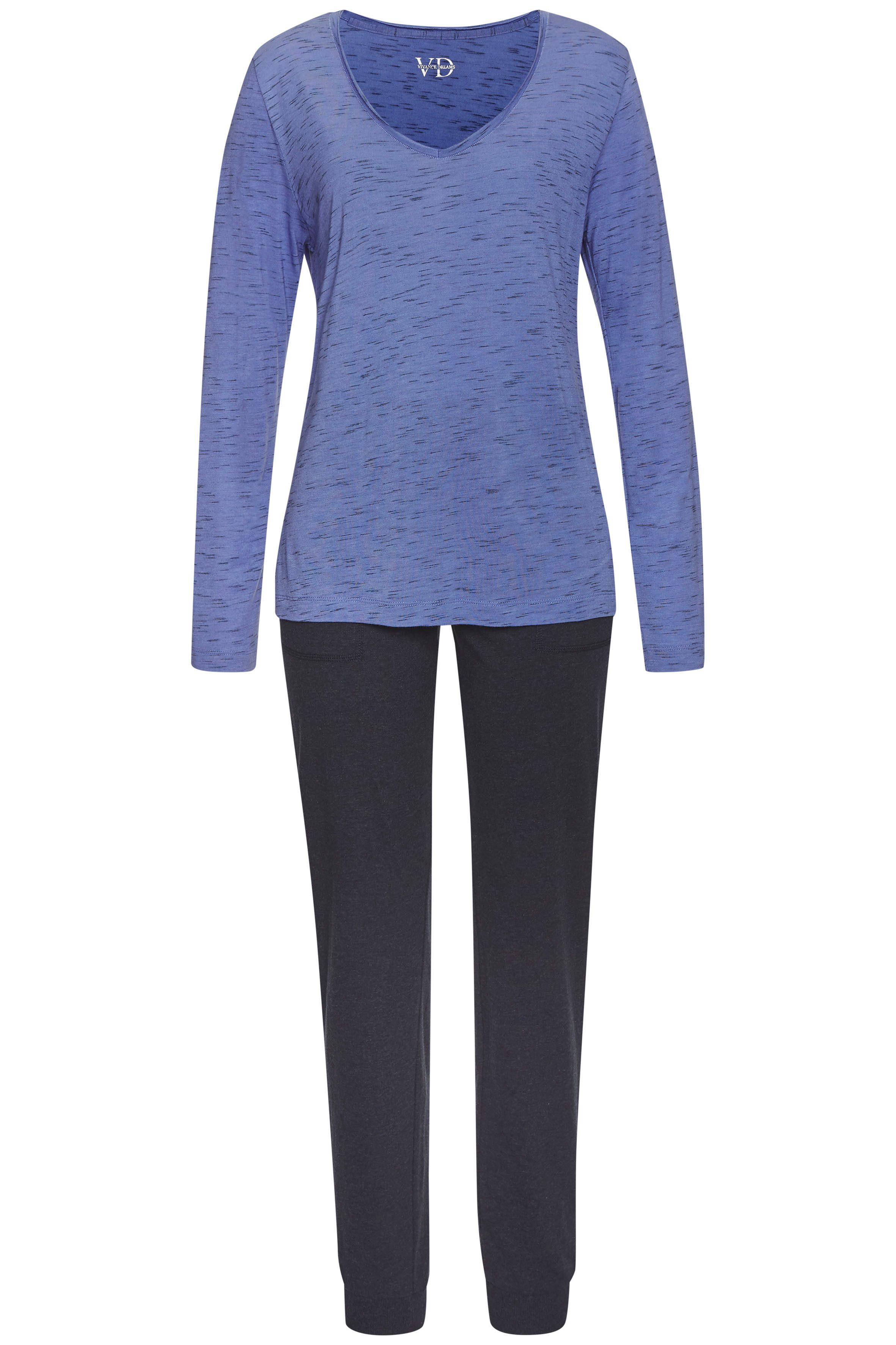 Vivance Dreams by Lascana Pyjama (Set, 2 tlg) mit schönem Melangeeffekt. Reduzierter Preis € 34,99. Unverbindliche Preisempfehlung € 44,99