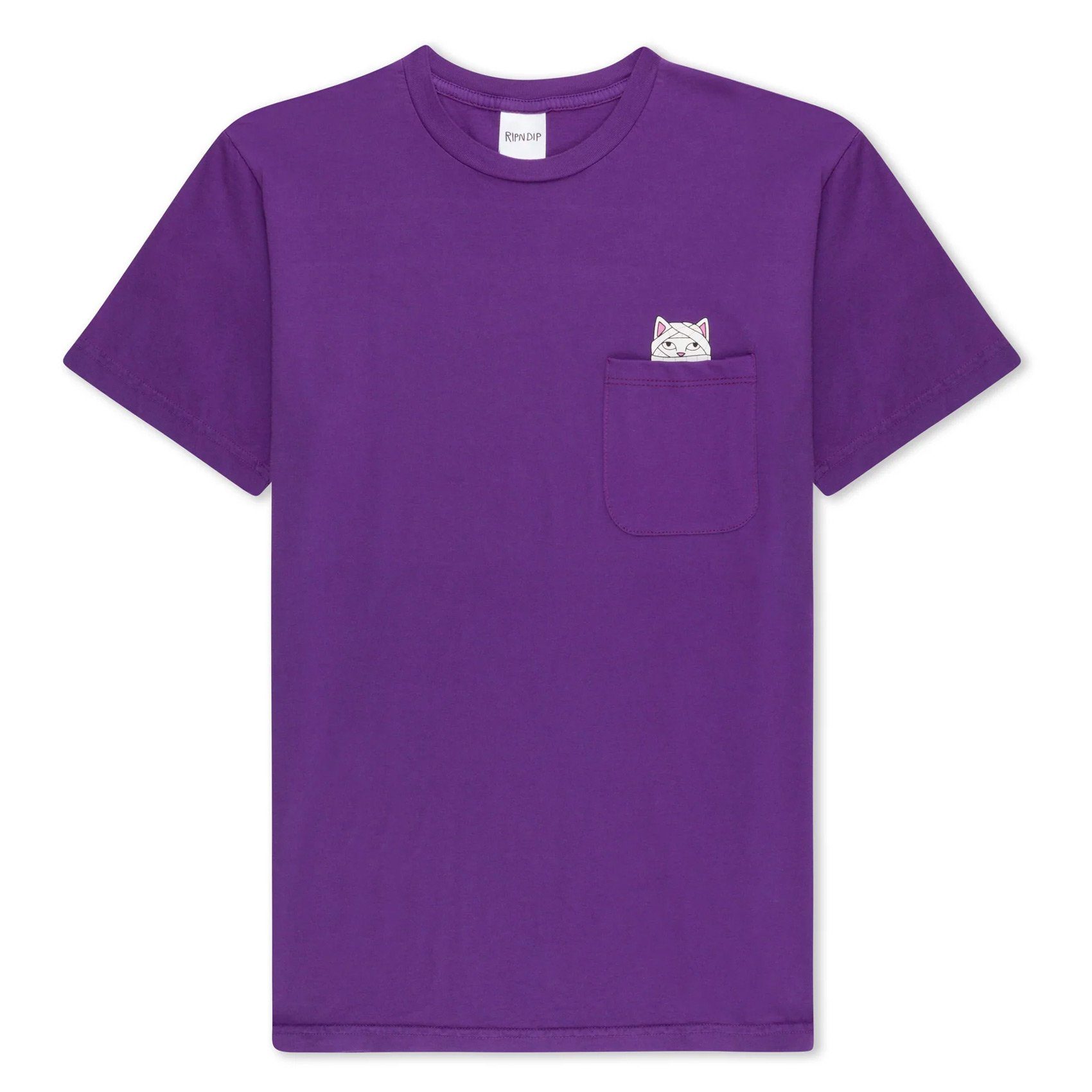 RIPNDIP T-Shirt Mummy Nerm Pocket - purple