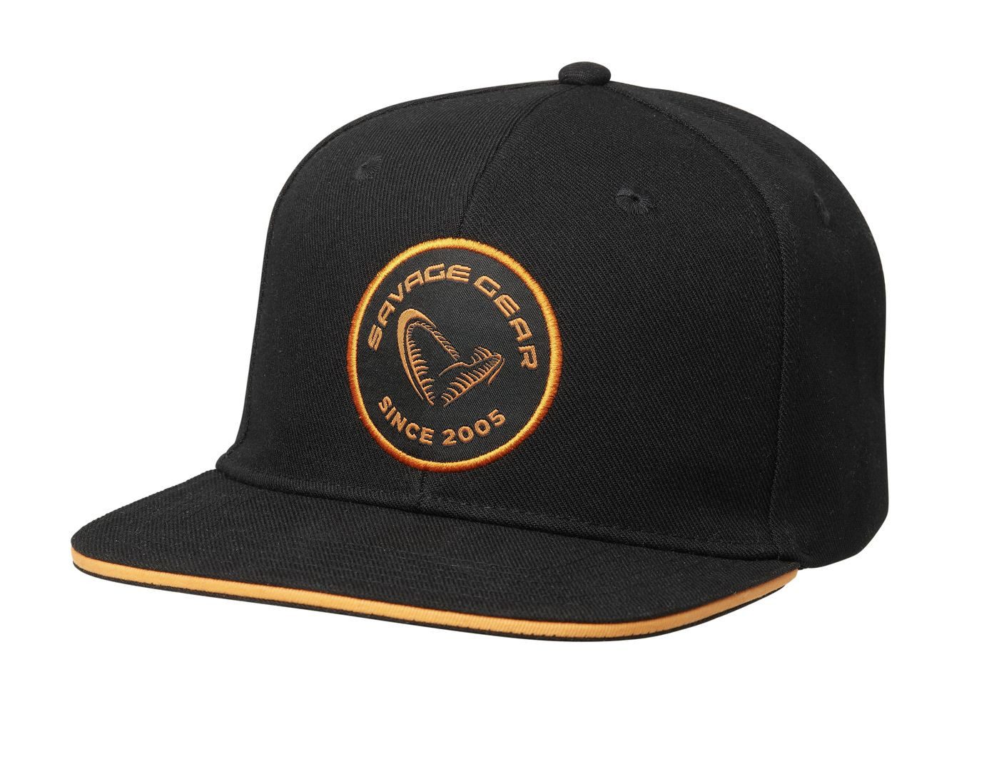Savage Gear Flat Cap Savage Gear Badge Flatbill Cap Black Orange