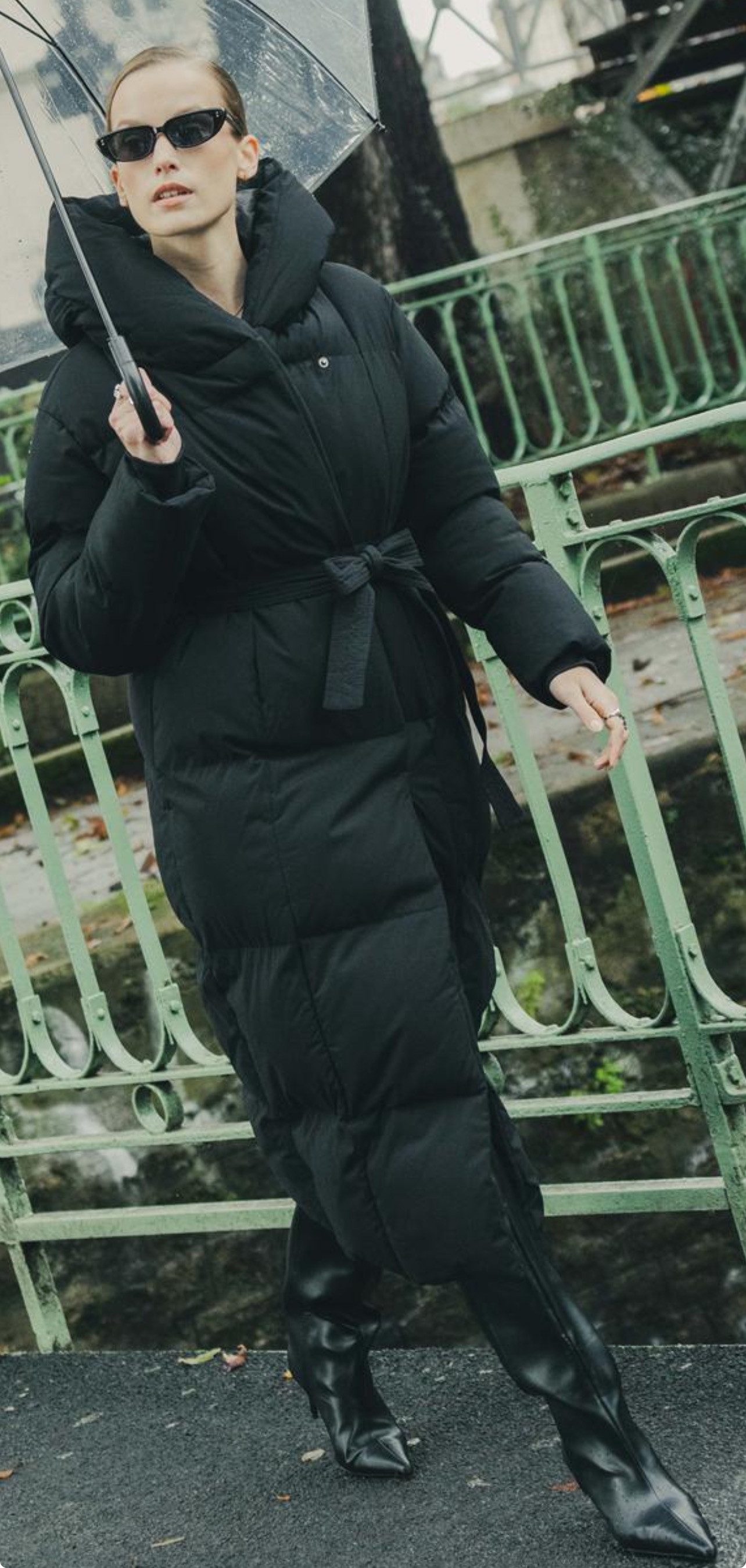 Copperose Winterjacke Damen Puffer Jacke Lang mit Kapuze & Gürtel, Winter M günstig online kaufen