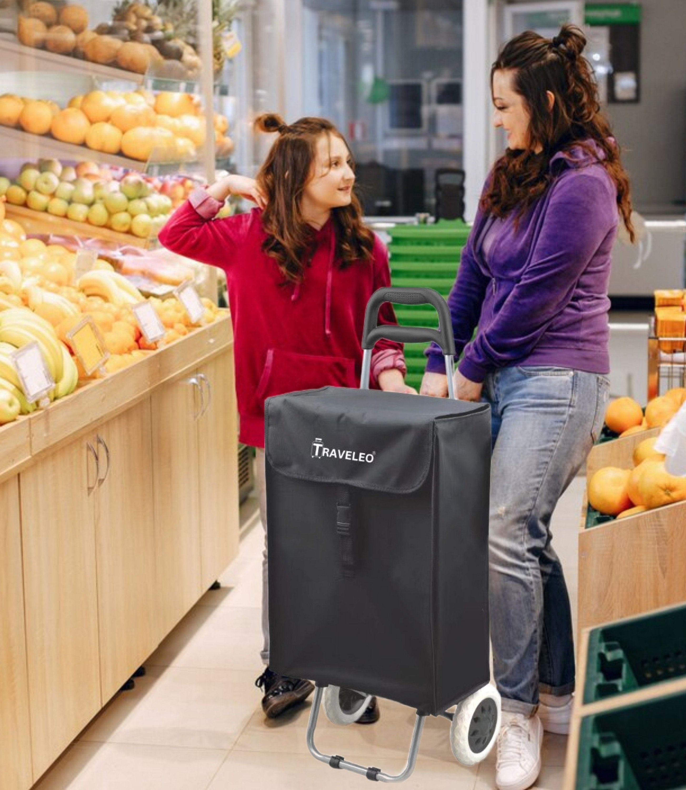 Rungassi Einkaufstrolley XL Einkaufstrolley 45L Trolley Einkaufswagen Shopp günstig online kaufen