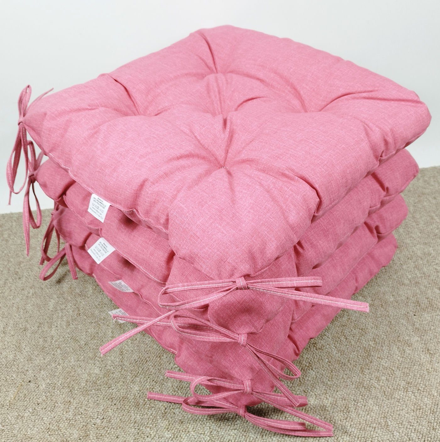 Rattani Stuhlkissen 4x Stuhlkissen / Sitzkissen Klara Color rosa antico (al günstig online kaufen