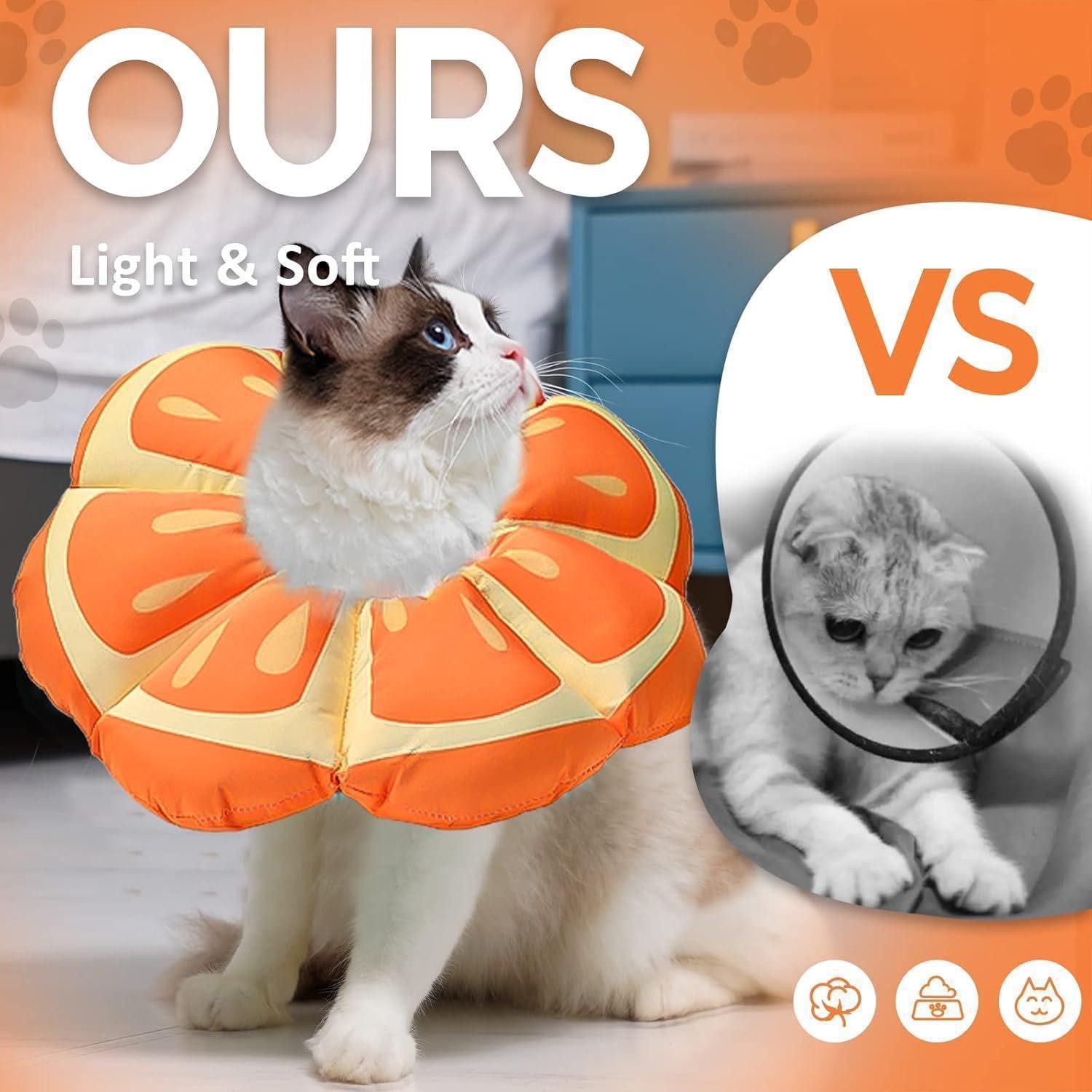 Avont Schutzkragen Halskrause Katze Einstellbar Halsband Leckschutz Kragen Medium