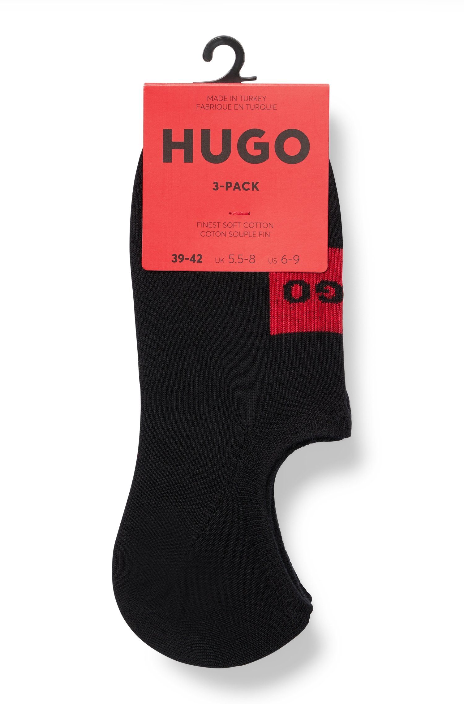 HUGO Freizeitsocken 3P LC LABEL CC (Packung, 3-Paar) mit Logostickerei