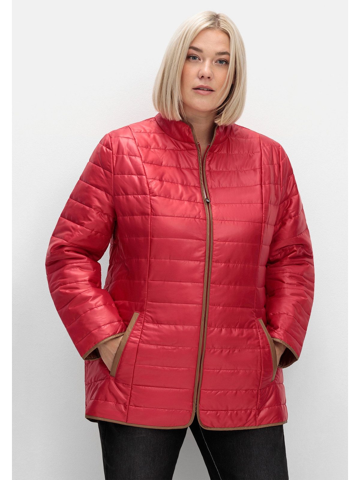 Sheego Steppjacke Große Größen mit Stehkragen günstig online kaufen
