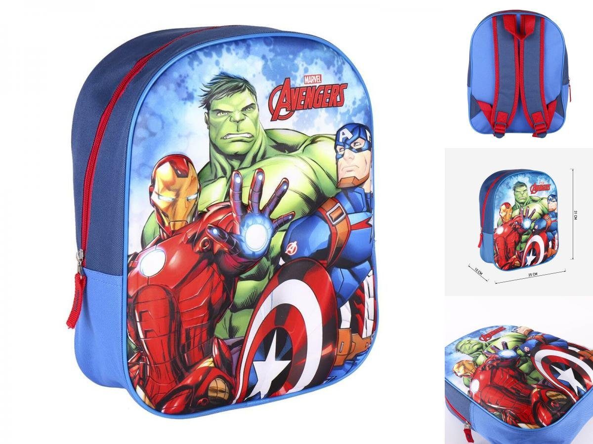 The AVENGERS Rucksack Avengers The avengers Kinder-Rucksack The Blau 25 x 31 x 10 cm