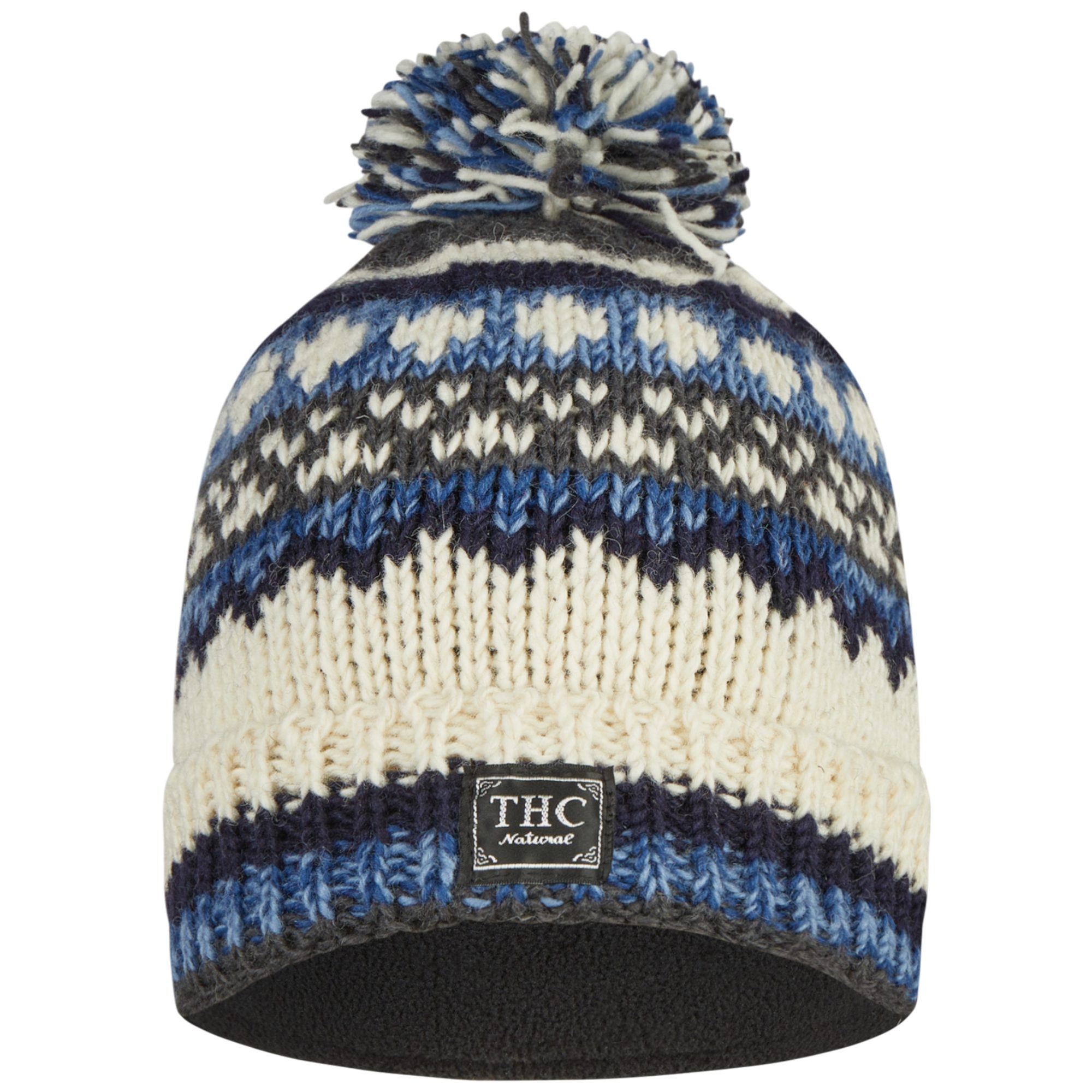 THC Natural Line Bommelmütze THC Schafwoll Pudelmütze 816 (1-St., 1 Stück) Innenfutter: Fleece