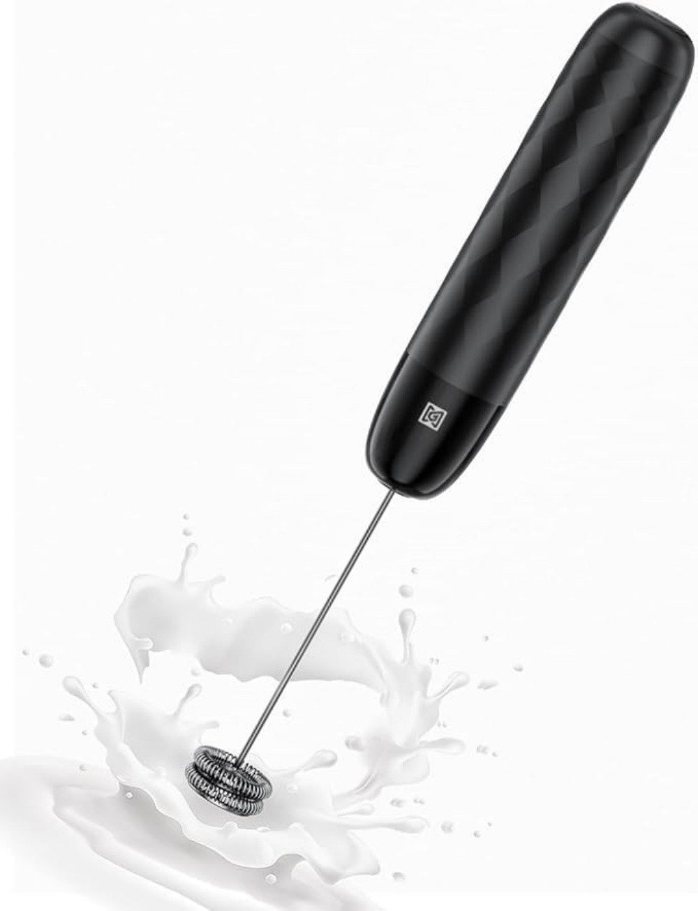 Maestri House Milchaufschäumer Mini Wiederaufladbarer Milchaufschäumer kein Ständer, abnehmbarer Edelstahl-Schneebesen, Mini-Mixer für Matcha