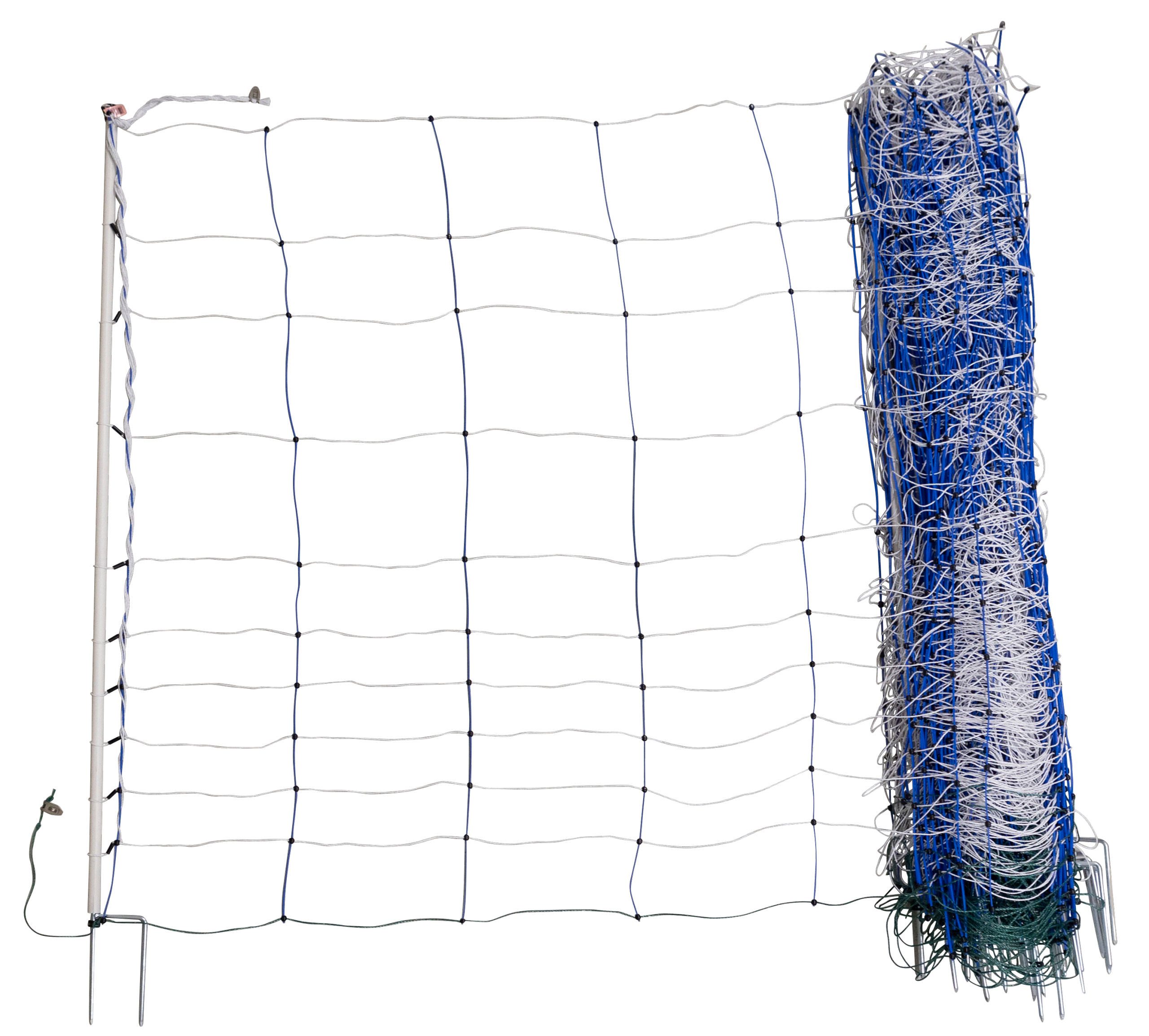 Kerbl Weidenzaun AKO TitanNet 145, blau/weiß 50m, 145cm, Doppelsp.