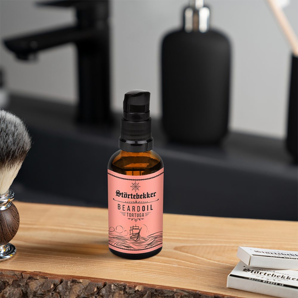 Störtebekker Bartöl für die tägliche Bartpflege - Vegan - angenehmer Duft (50 ml), gepflegter Bart ohne Juckreiz