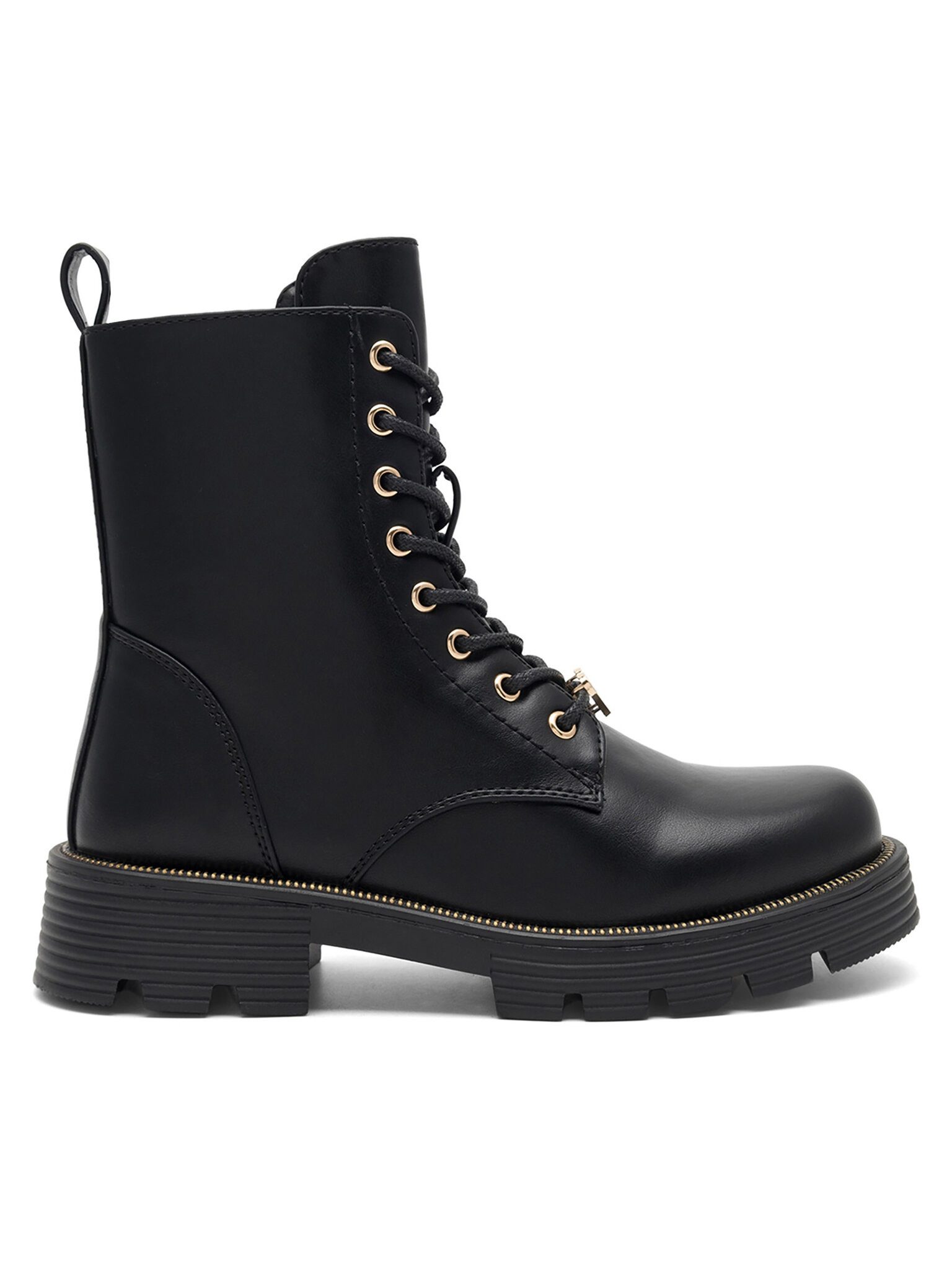 nelli blu Nelli Blu Schnürschuhe Mädchen CS6139-01 Schwarz Schnürschuh