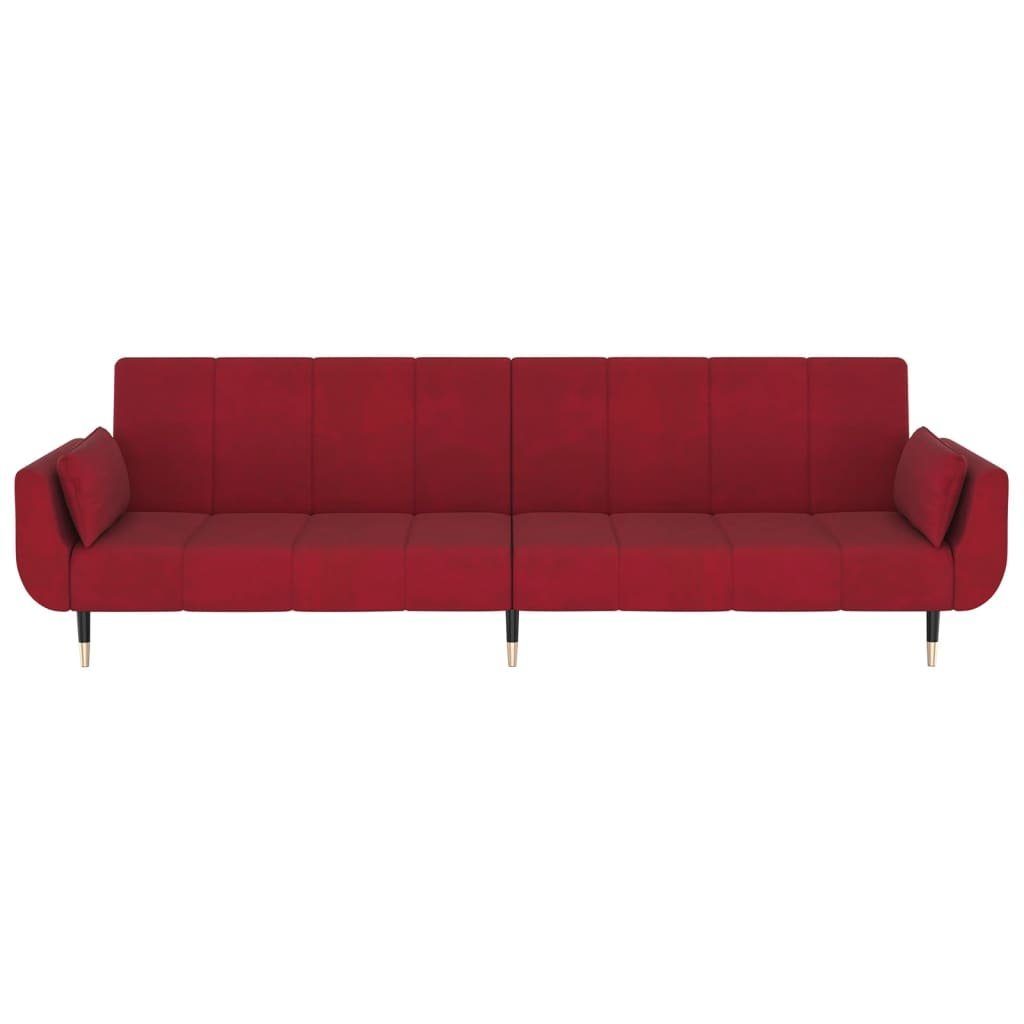 Schlafsofa stabil Klappsofa Bettfunktion,2-Sitzer,Robust Weinrot und DOTMALL mit