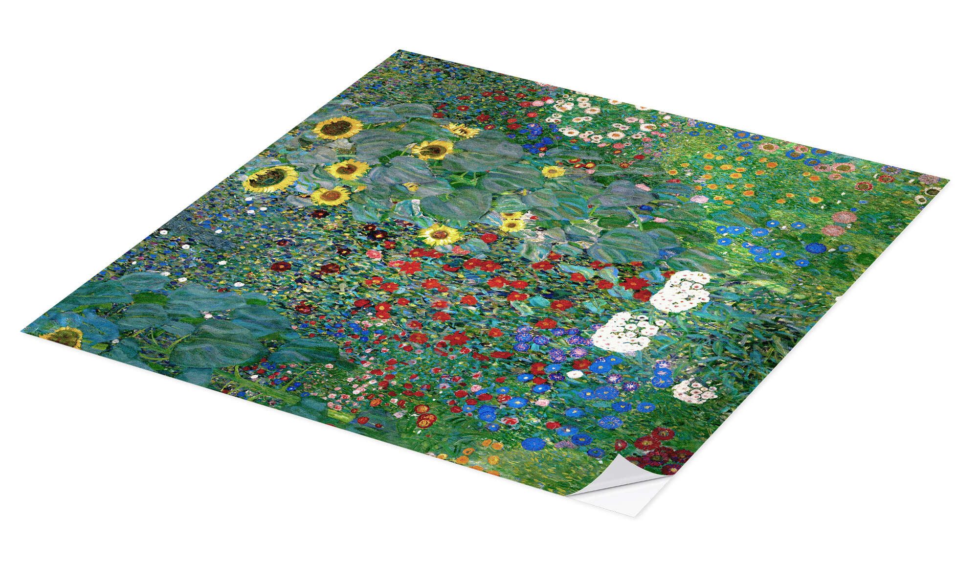 Posterlounge Wandbild Bauerngarten mit Sonnenblumen, Gustav günstig online kaufen