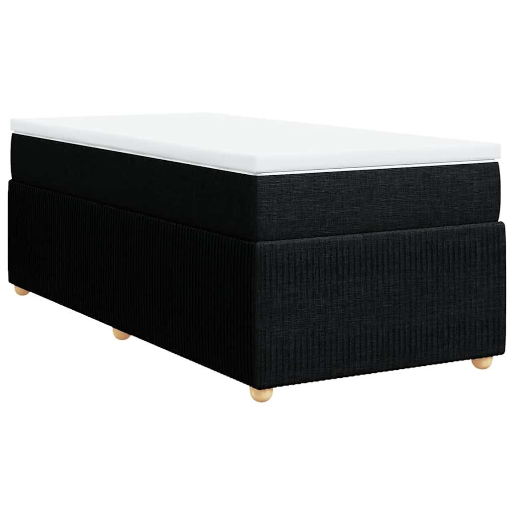 vidaXL Bett Boxspringbett mit Matratze Schwarz günstig online kaufen