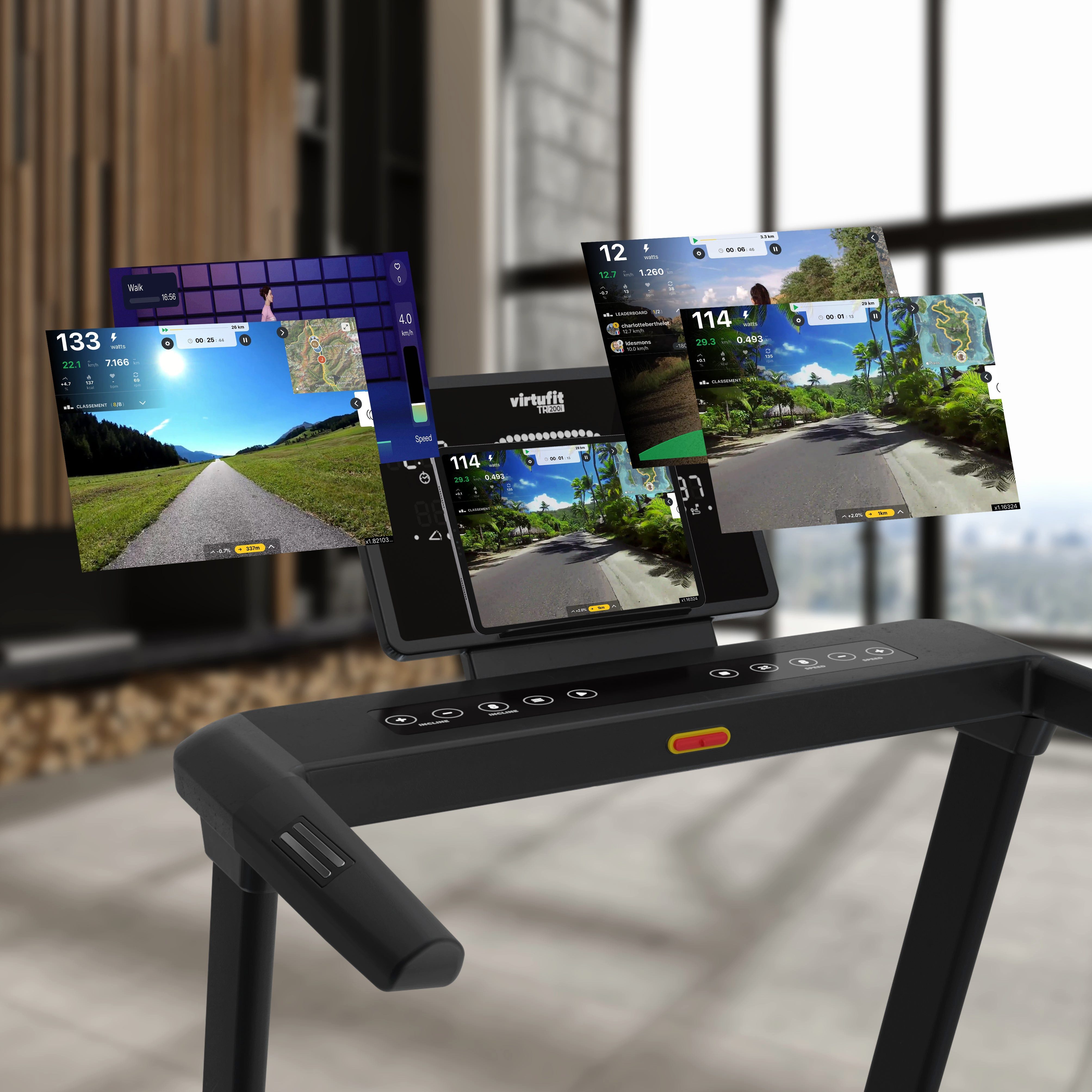 VirtuFit Laufband VirtuFit TR200i Laufband - 36 Programme - 18 km/h - Neigung bis 15%