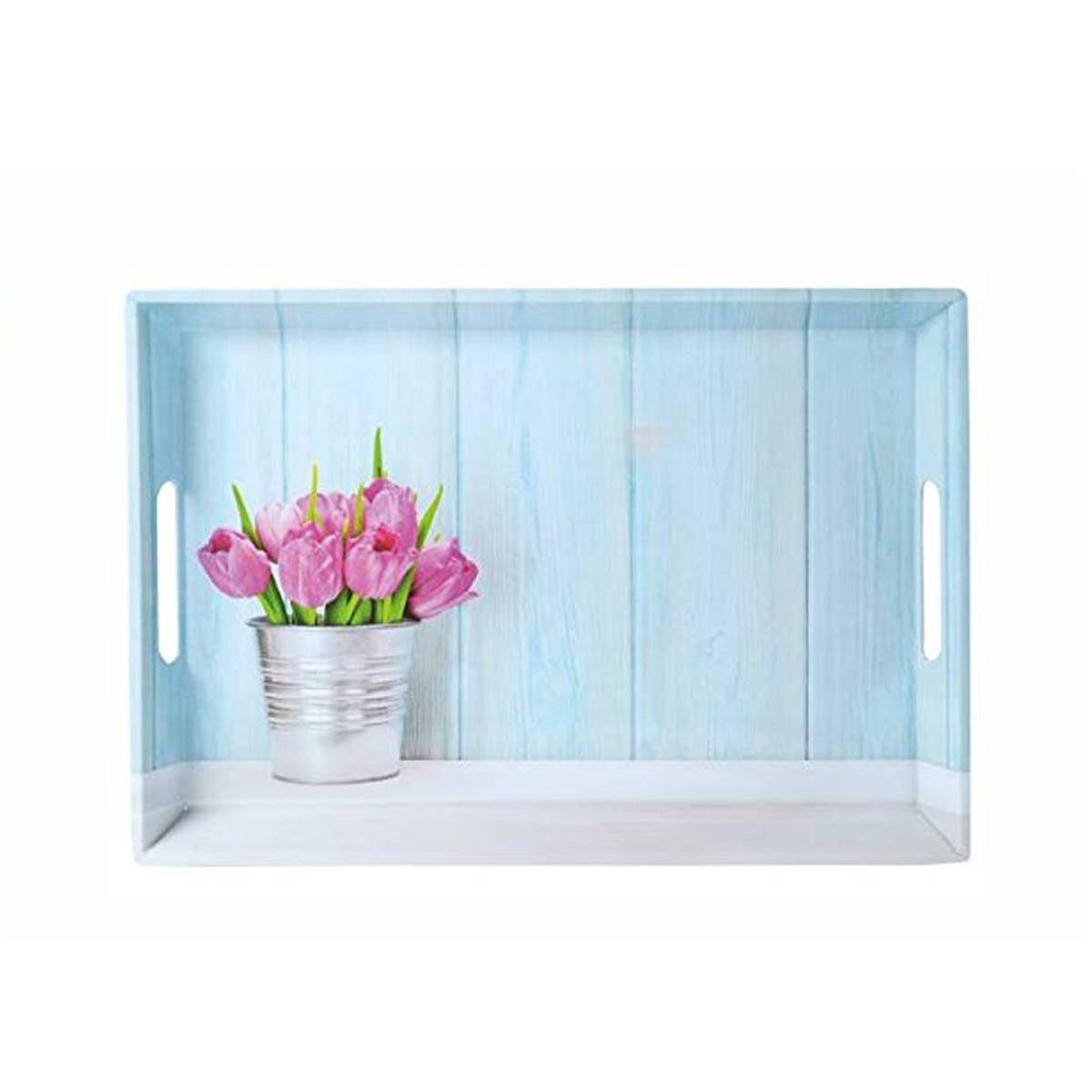Kesper Tablett Kesper Serviertablett Tulpen 50 x 35 x 4,5 cm