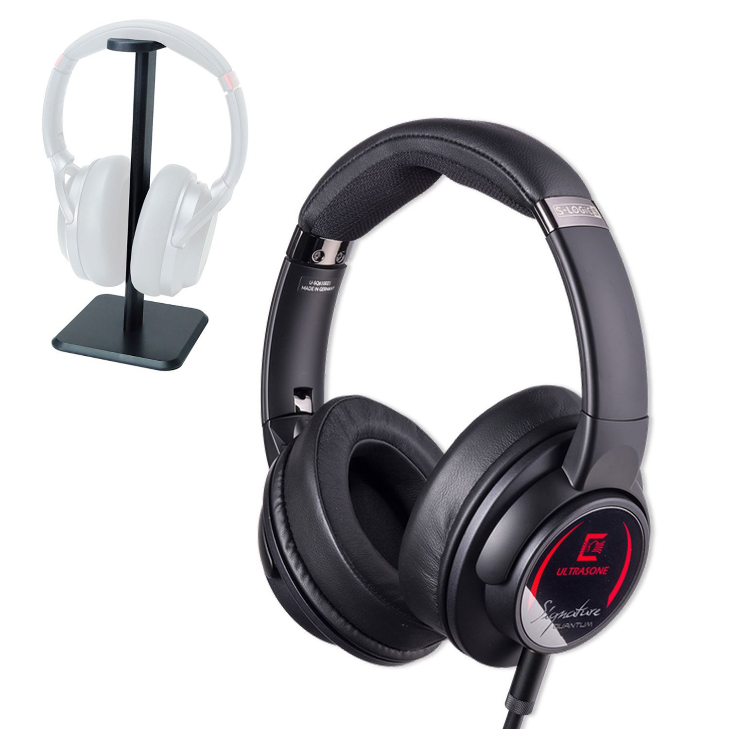 Ultrasone Ultrasone Kopfhörer Signature Quantum mit Tisch-Stativ Kopfhörer (Kopfhörer, Vorteils-Set mit Tisch-Stativ)