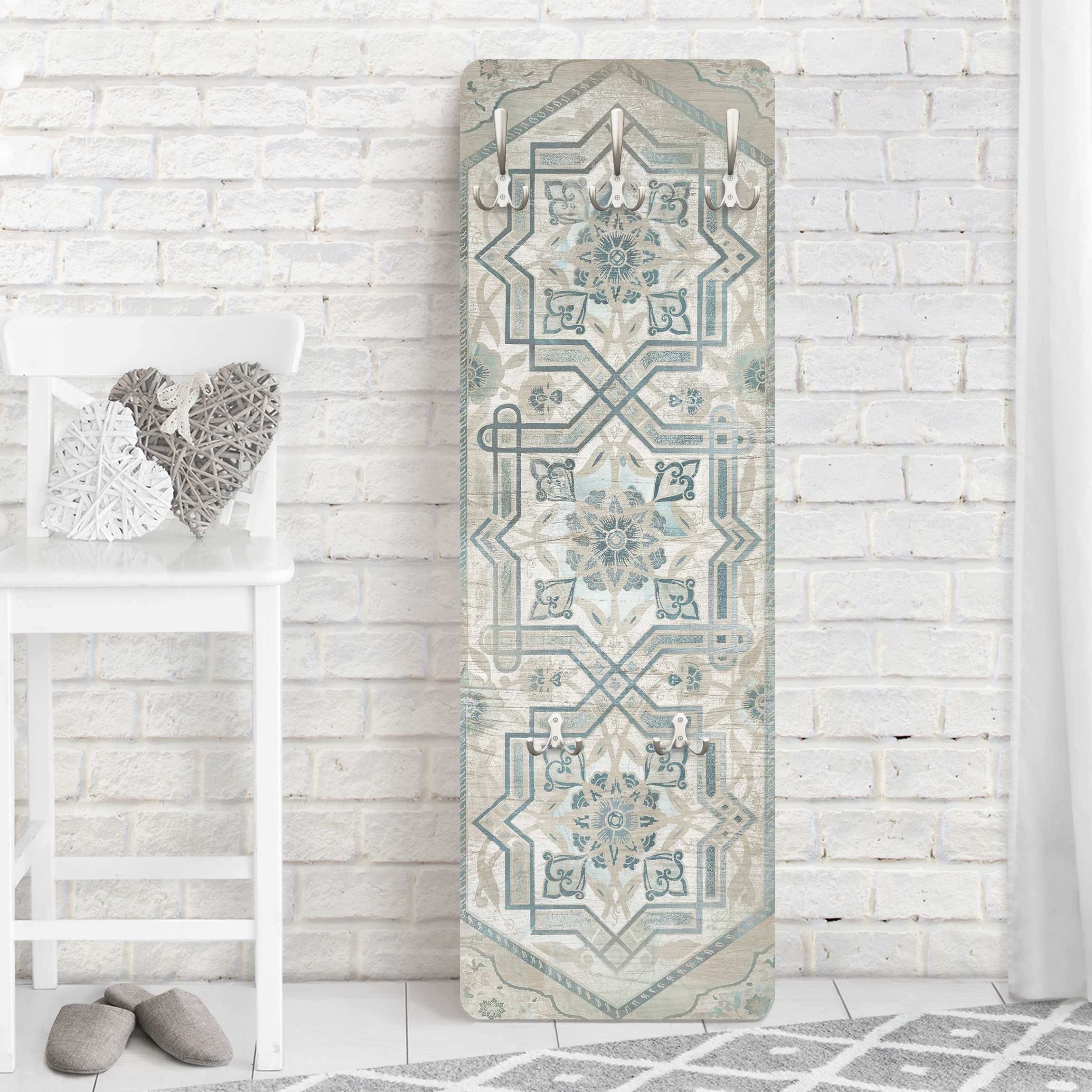 Garderobenpaneel "Grazie" In Weiß 55 X 114 Cm