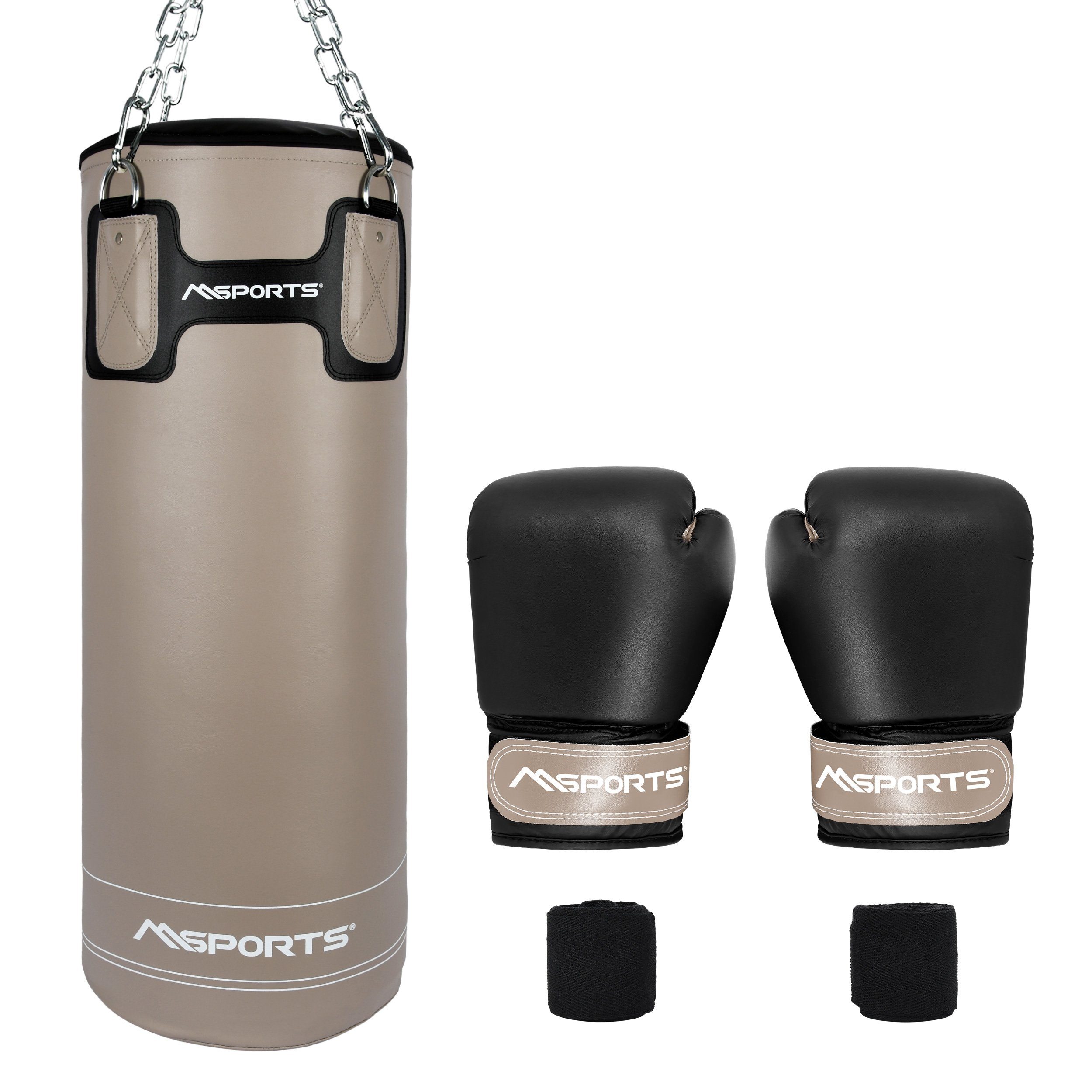 MSports® Boxsack Professional - Erwachsene 25 Set inkl. Boxhandschuh Boxset Tasche und - Boxsack kg