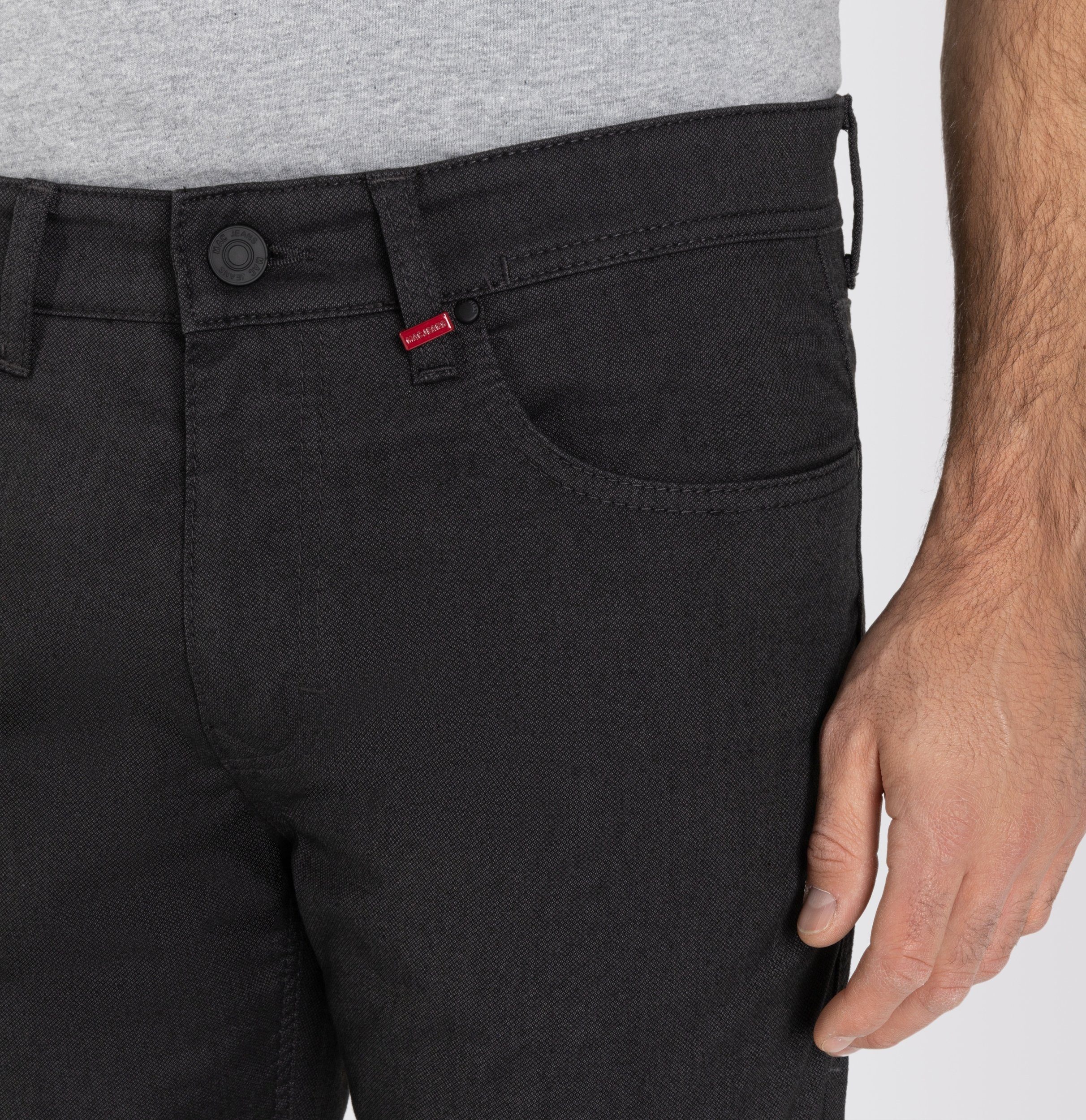 5-Pocket-Jeans MAC JEANS Structure Flex Grau - Arne