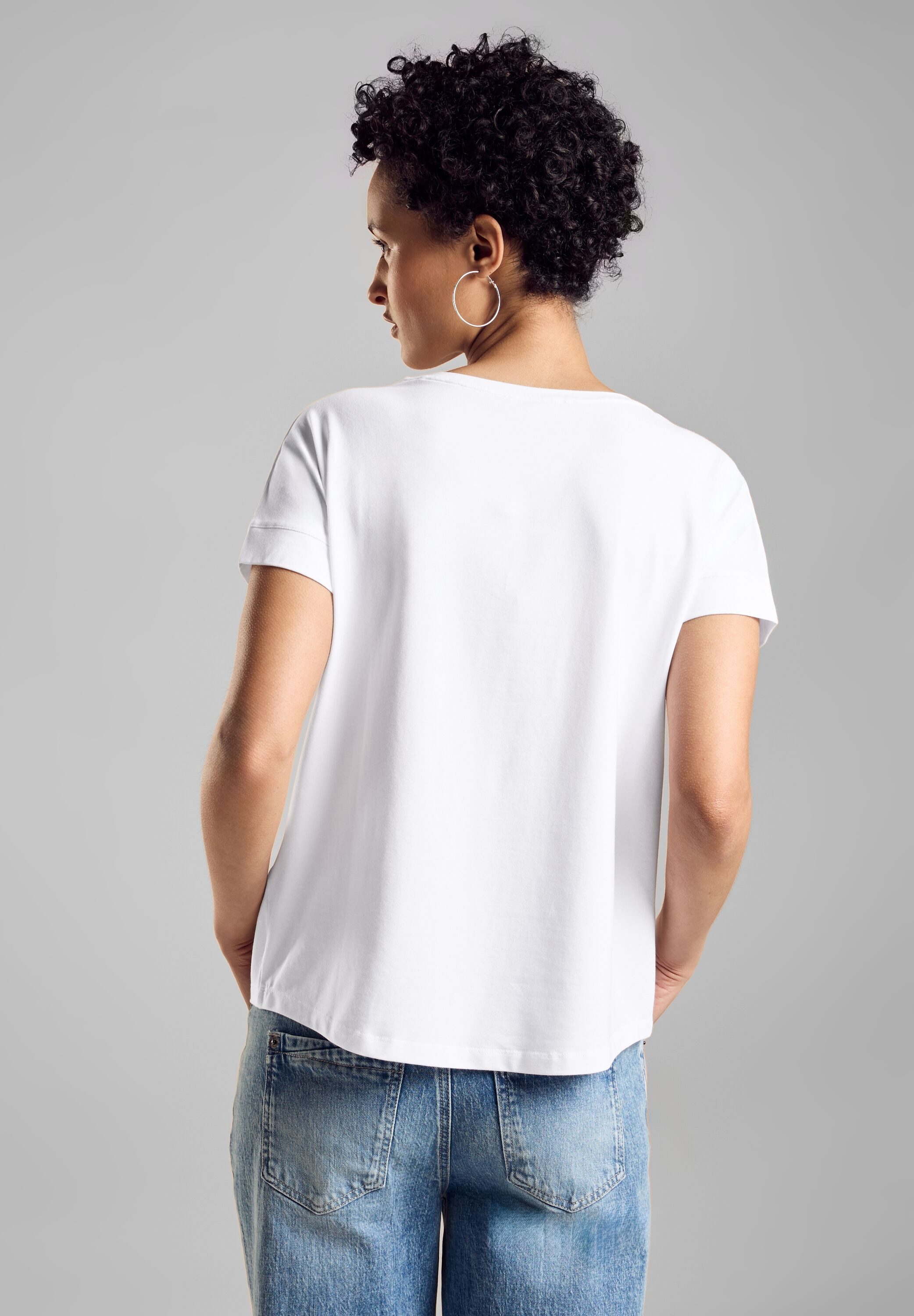 STREET ONE Shirttop mit Wording günstig online kaufen