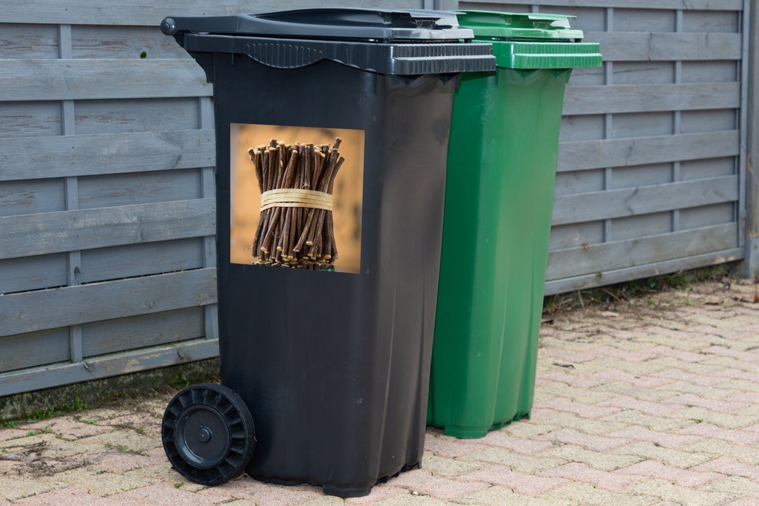 Wandsticker MuchoWow Sticker, Mülltonne, Salzwasserwurzeln St), (1 Container, Mülleimer-aufkleber, Abfalbehälter von Bündel