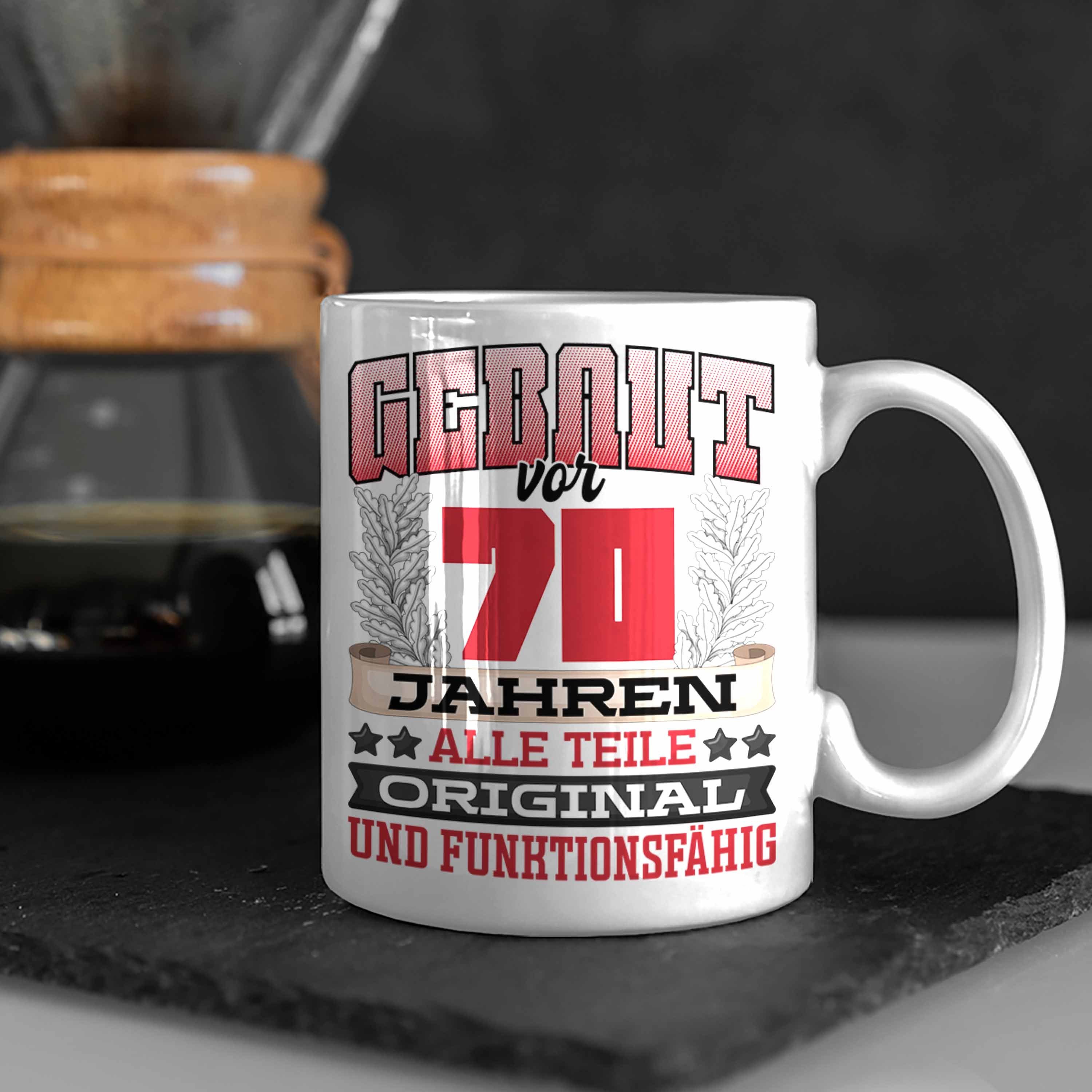 Tasse Tasse Jahr Spruch Gebaut Weiss Männer Vor Trendation Geburtstag Geschenk 70er Frauen 70