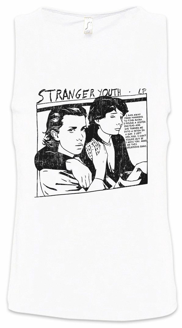 Urban Backwoods Tanktop Stranger Youth Ärmelloses T-Shirt Cover Album Platten Schallplatte LP Things Seven Dustin