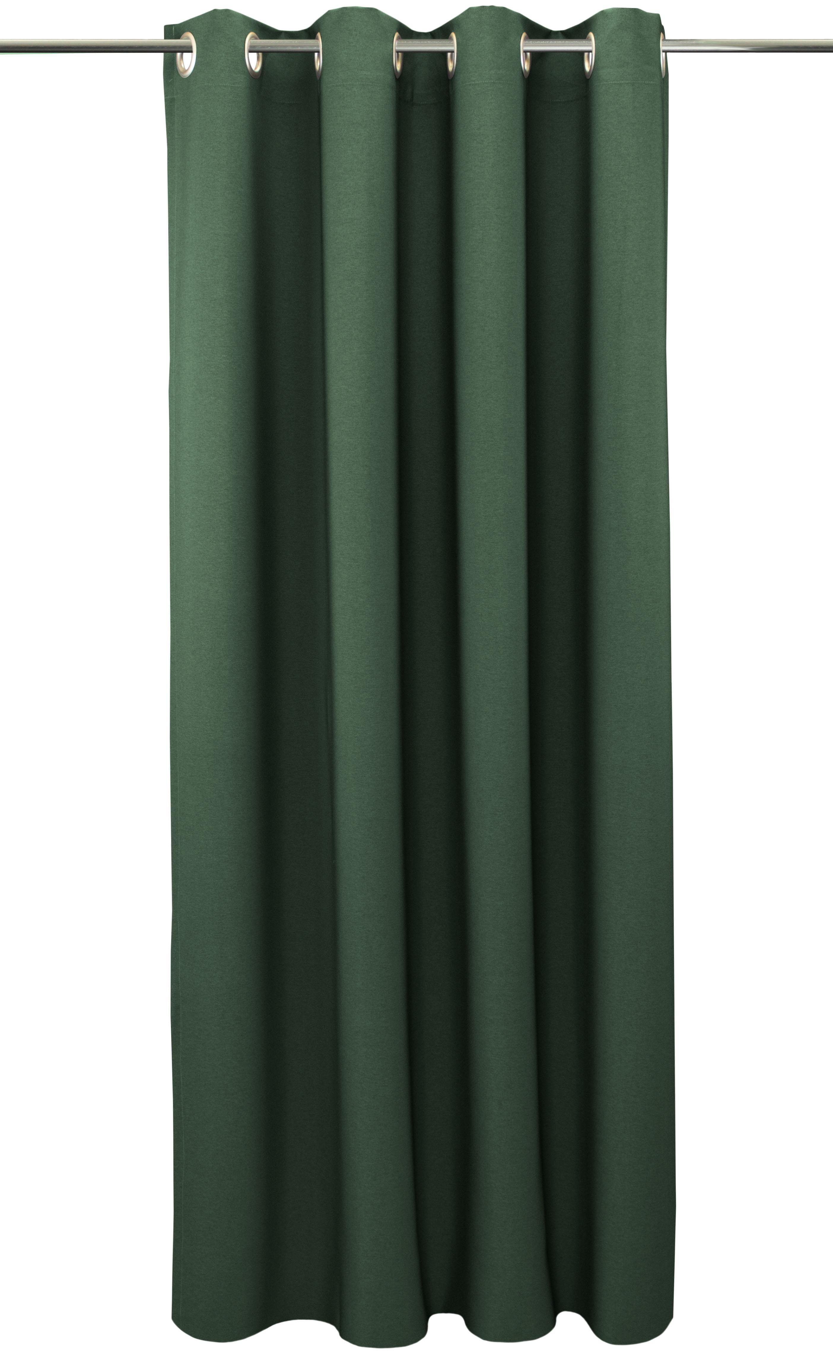Vorhang Una, grün Ösen (2 blickdicht St), VHG