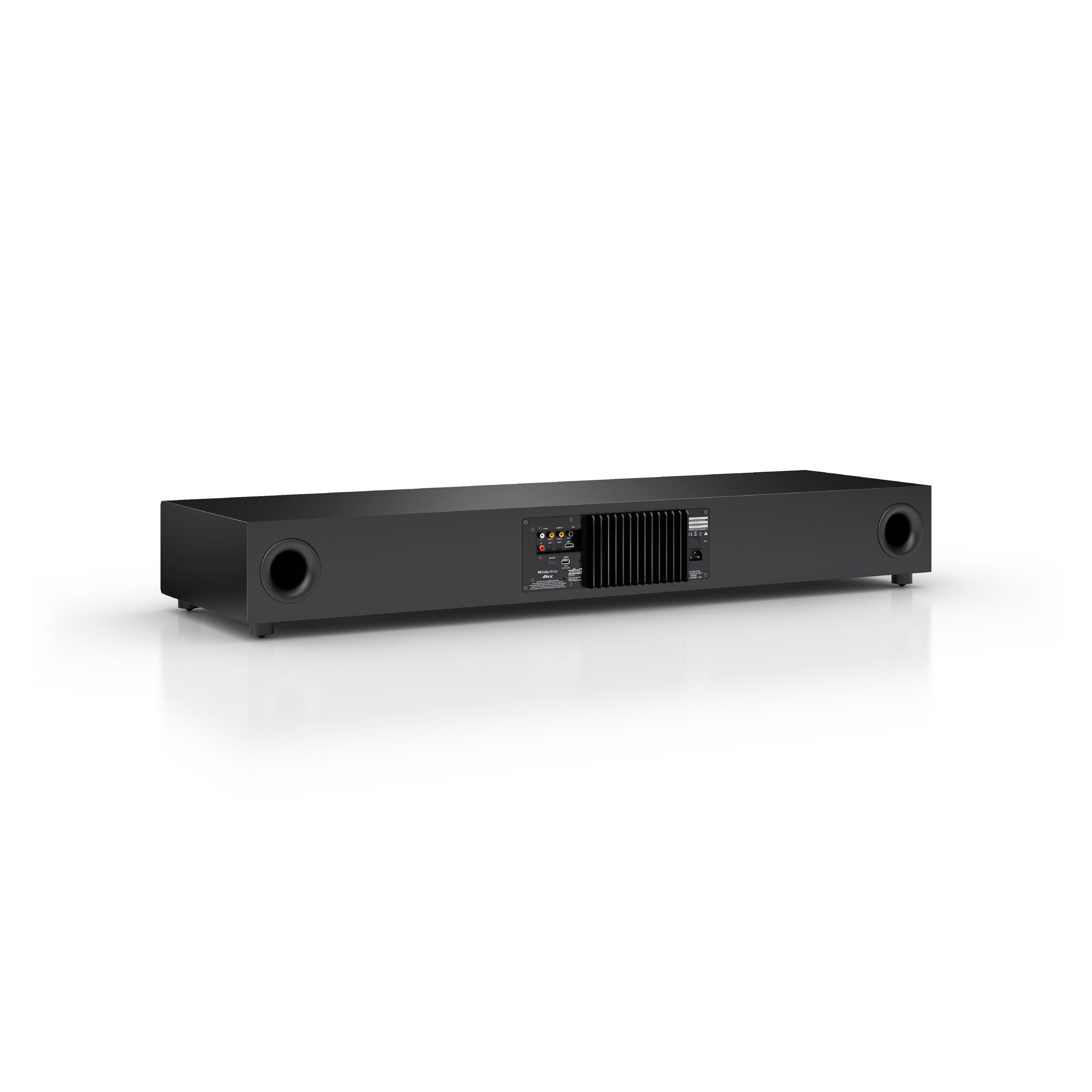 Nubert nuPro Surround) 5.0 Voice+, Dolby Bluetooth RC und (820 Mehrschichtlack Schwarz Decoder, Soundbar XS-8500 eARC, HDMI W, X-Connect aptX Digital HD