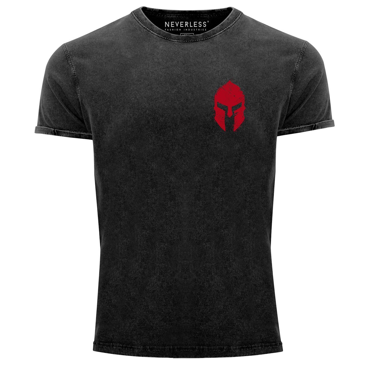 Neverless Print-Shirt Herren Vintage Shirt Logo günstig online kaufen