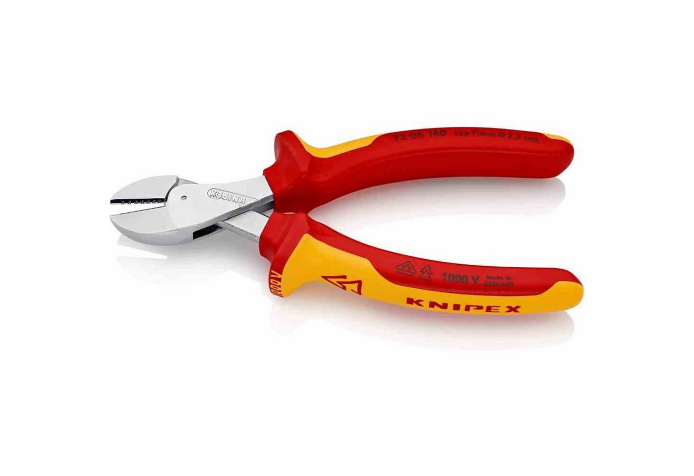Thumbnail - Knipex Seitenschneider Seitenschneider, 160mm, Schutzisoliert 1000V, Isoliert, VDE geprüft, S