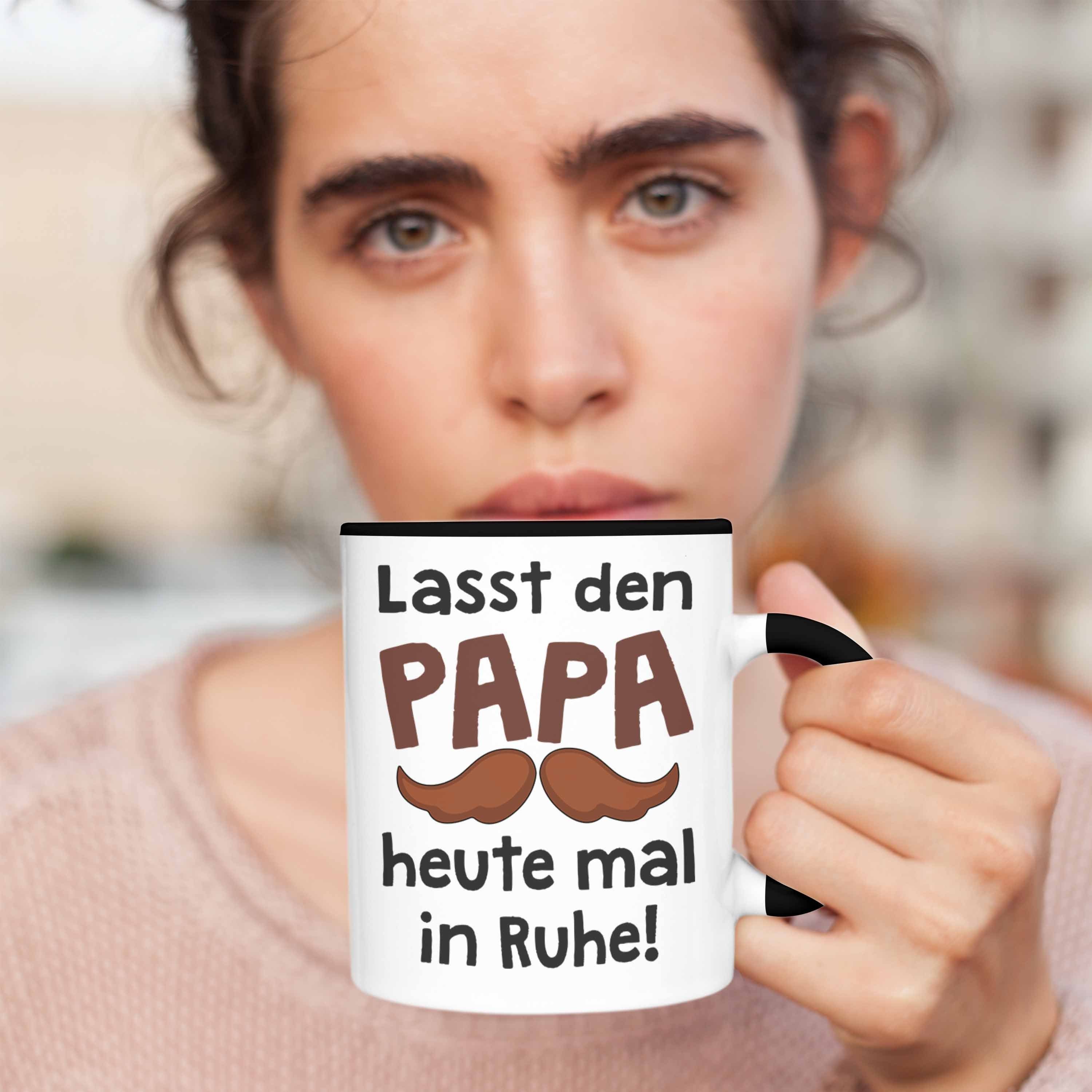 Trendation Tasse Geschenk Papa Papa Trendation Vater - Sohn Geschenk Kaffeetasse Bester mit Vatertag Spruch von Schwarz Tasse