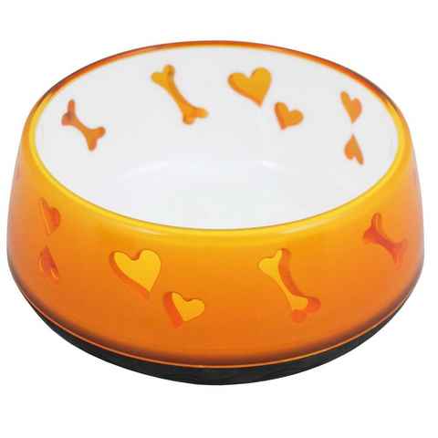 PETGARD Futternapf Dog Love Bowl Hundenapf, Kunststoff, Fressnapf Wassernapf 600 ml orange