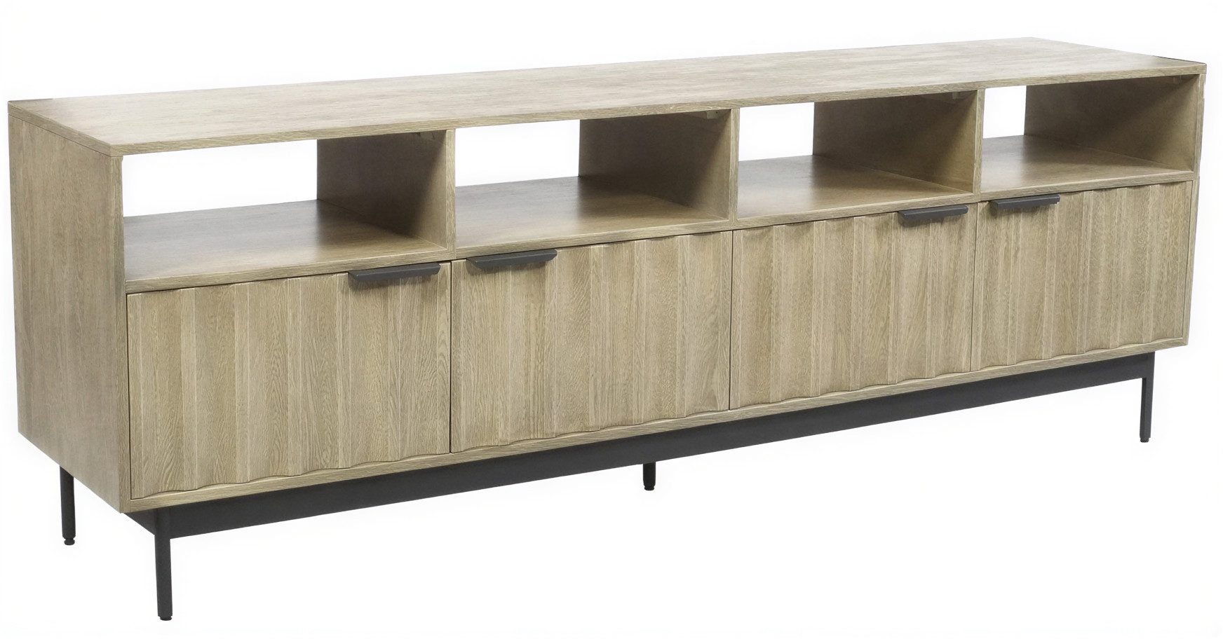 WOLF MÖBEL Sideboard (175 x 40 x 60), CURVE Lowboard mit 4 Türen