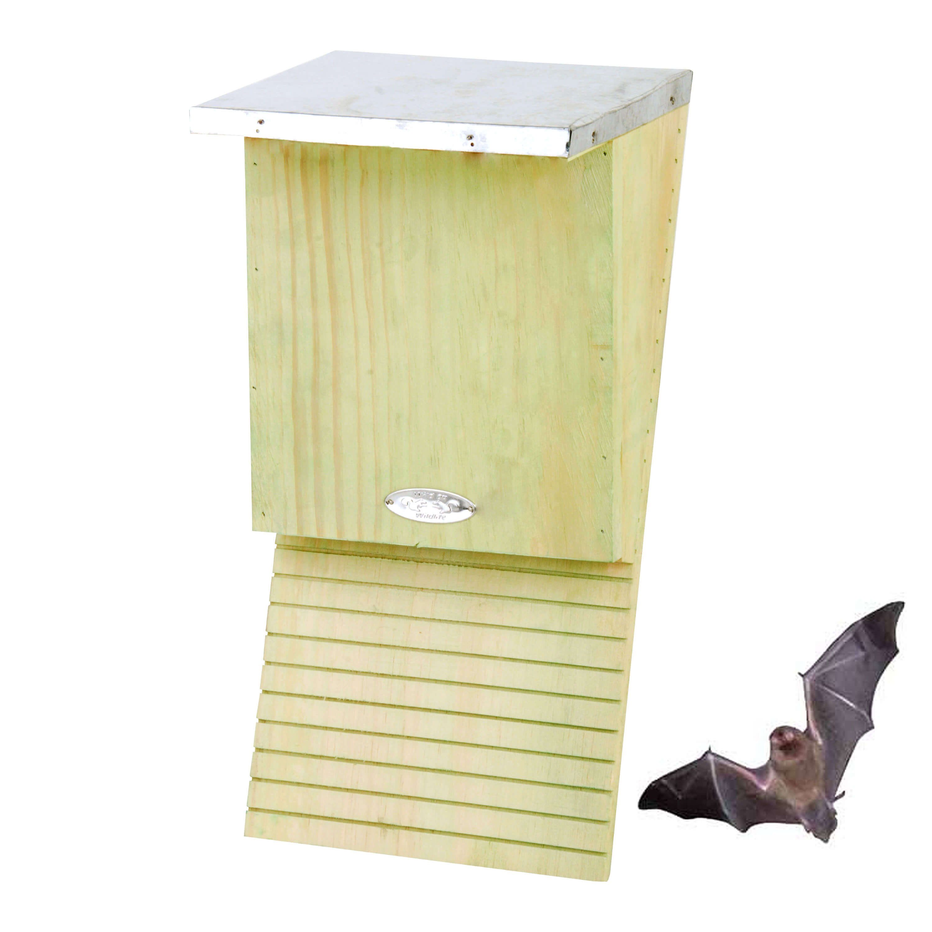 esschert design Nistkasten Esschert Design Fledermaus Haus Kasten Nistkasten Brutkasten Holz Zink