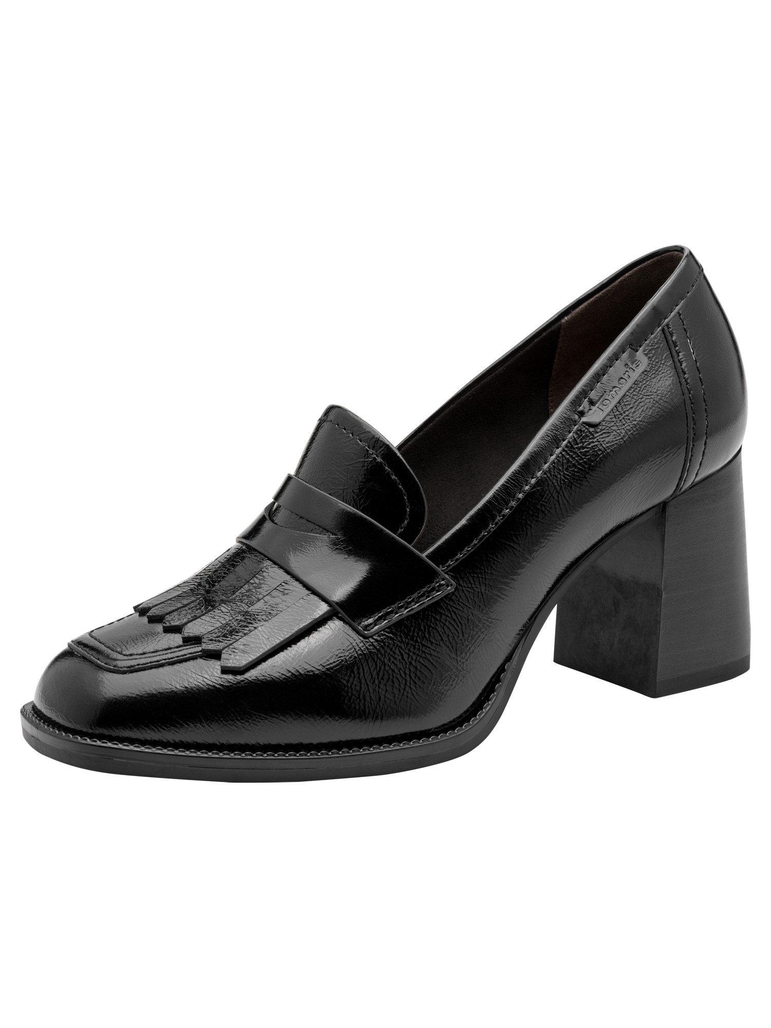 Tamaris ANTIslide, TOUCH-IT aus Leder kein Absatz Schnürpumps ANTIslide