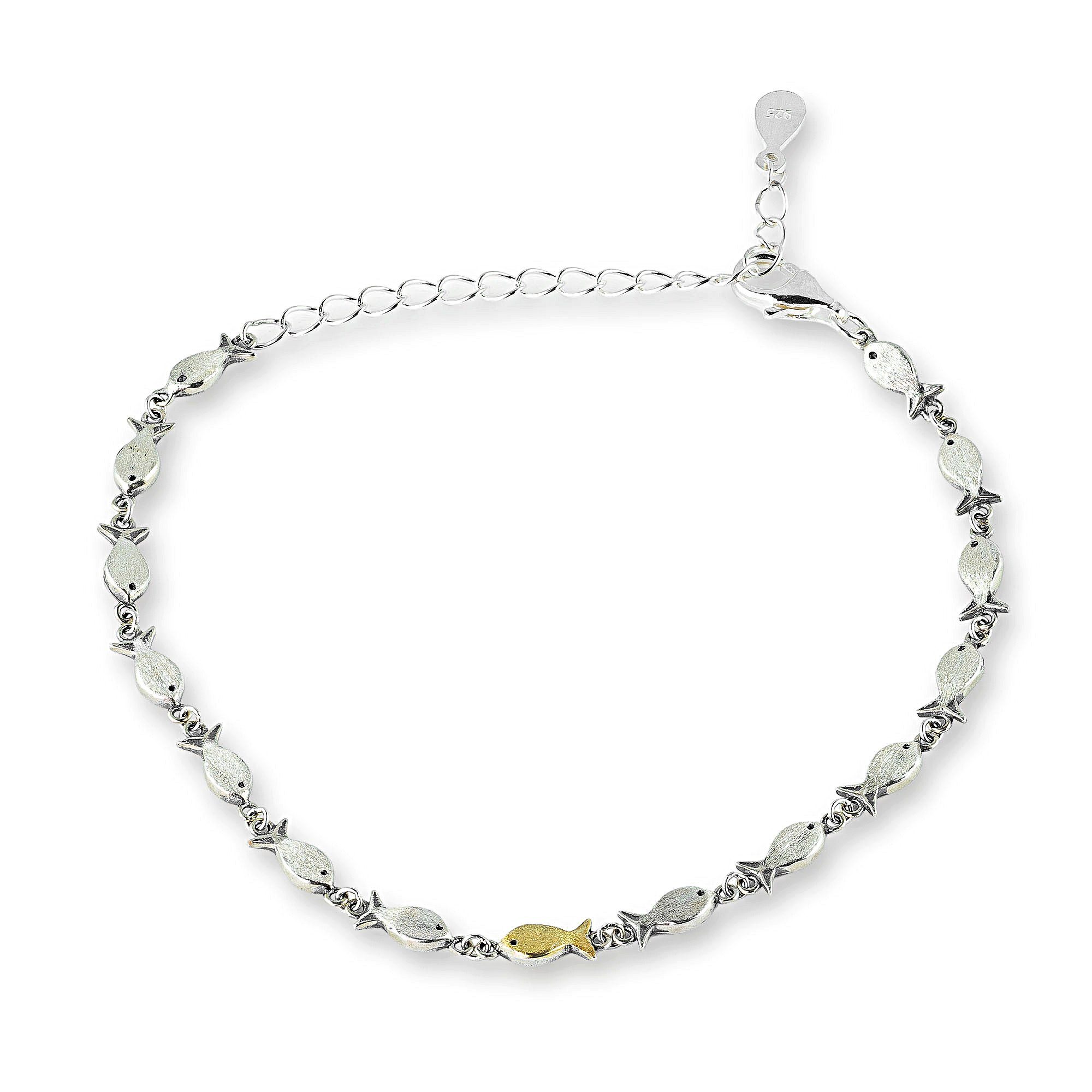 Villa Sorgenfrei Ювелірні виробиmanufaktur Silberarmband Gegen den Strom Armband Echtsilber (1-tlg), 925 Silber