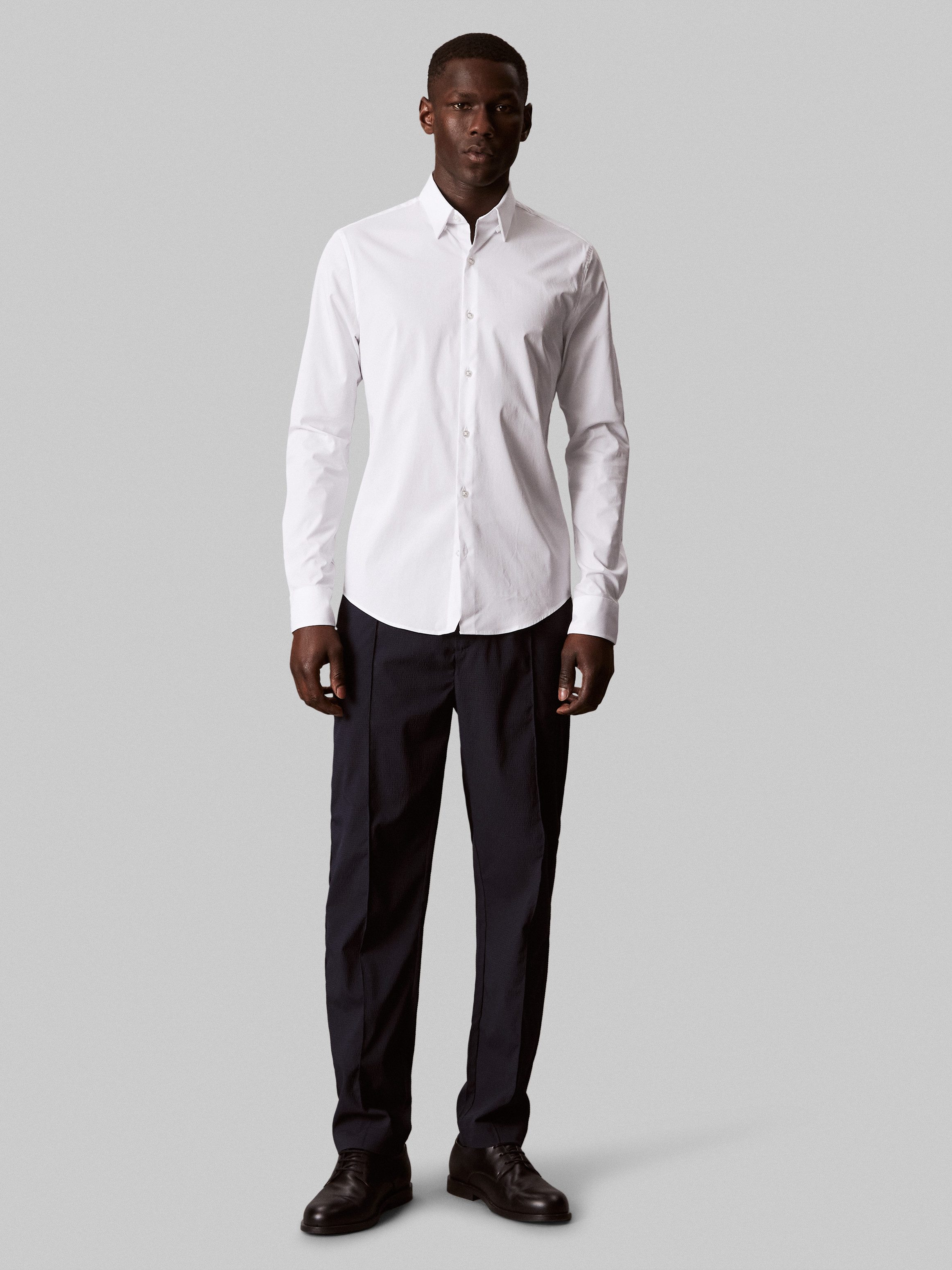 Calvin Klein Businesshemd Mit Rundhalsausschnitt