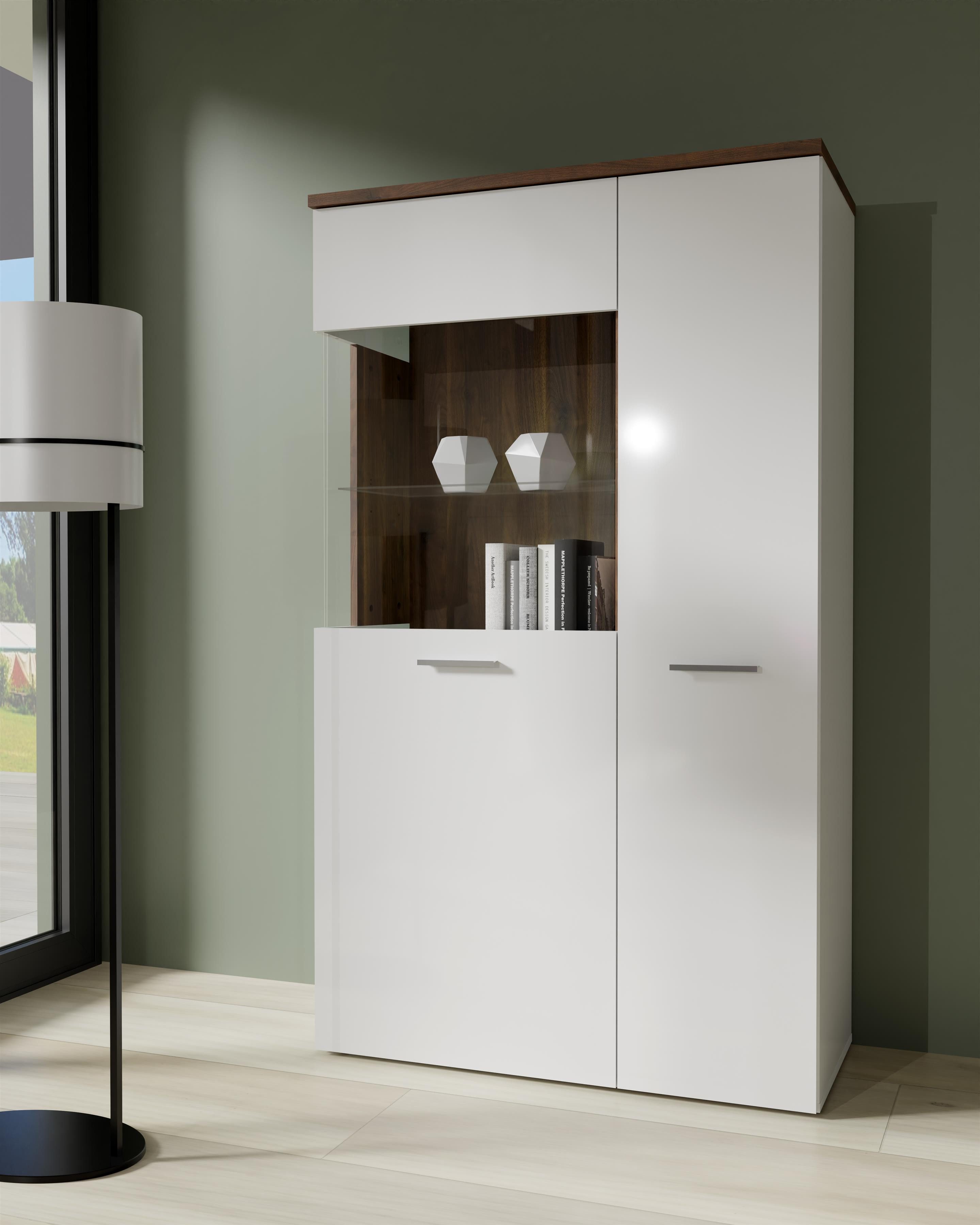 FORTE Vitrine 95,1 x 162,4 x 42 cm (B/H/T)